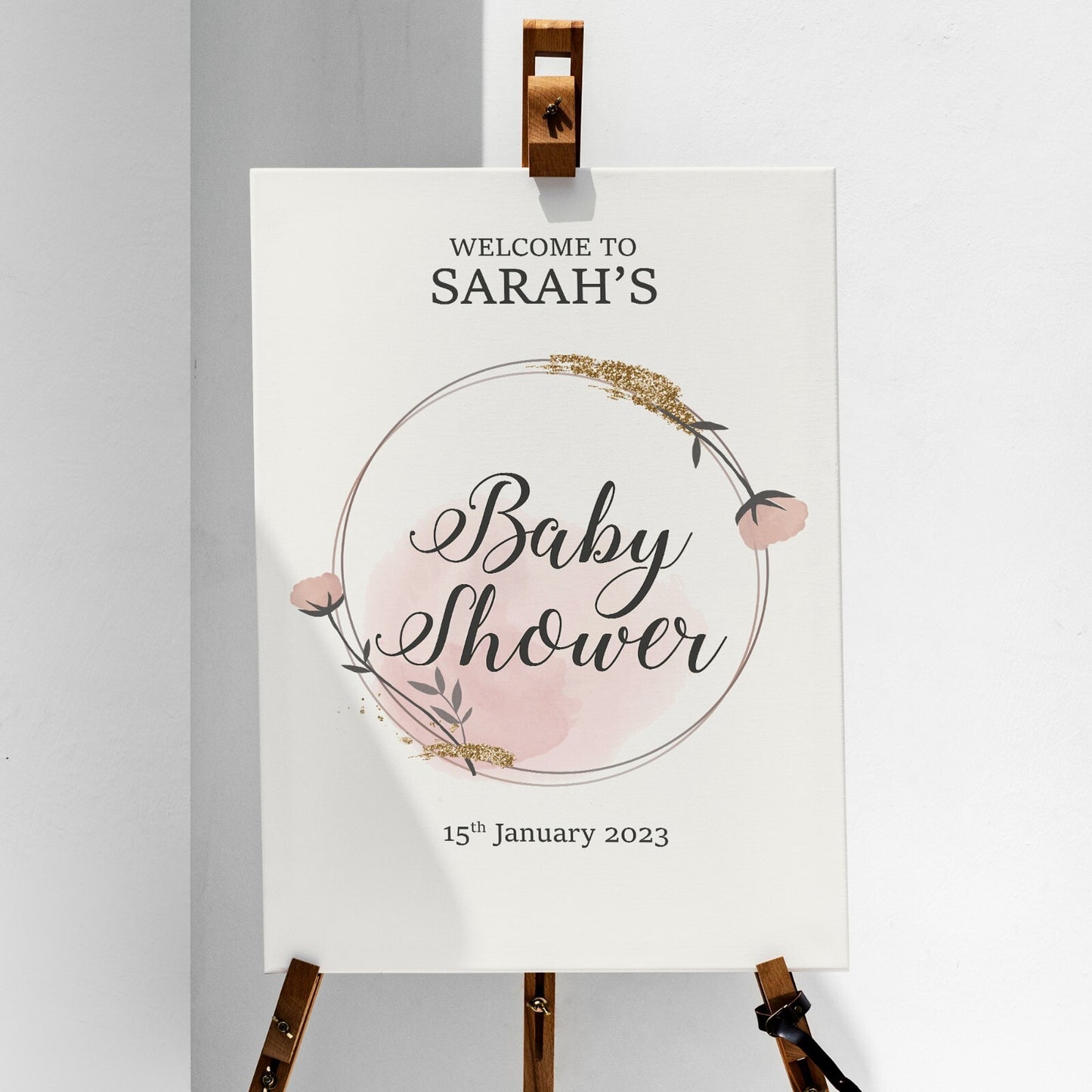 Personalised Baby Shower Welcome Poster Sign Decoration Print Picture - A5-A3