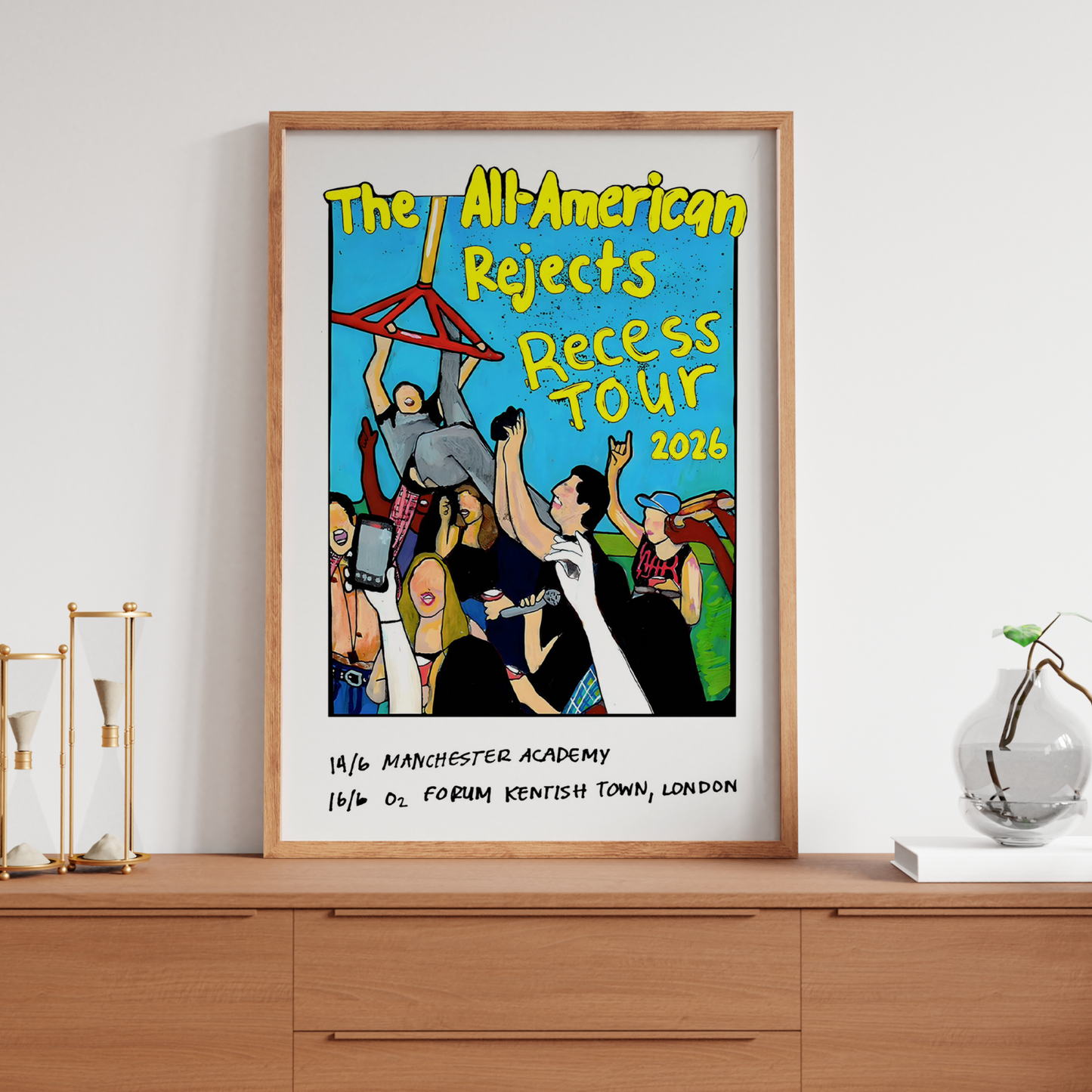 The All American Rejects UK Concert Tour Poster Bedroom Home Wall Decor A5-A3