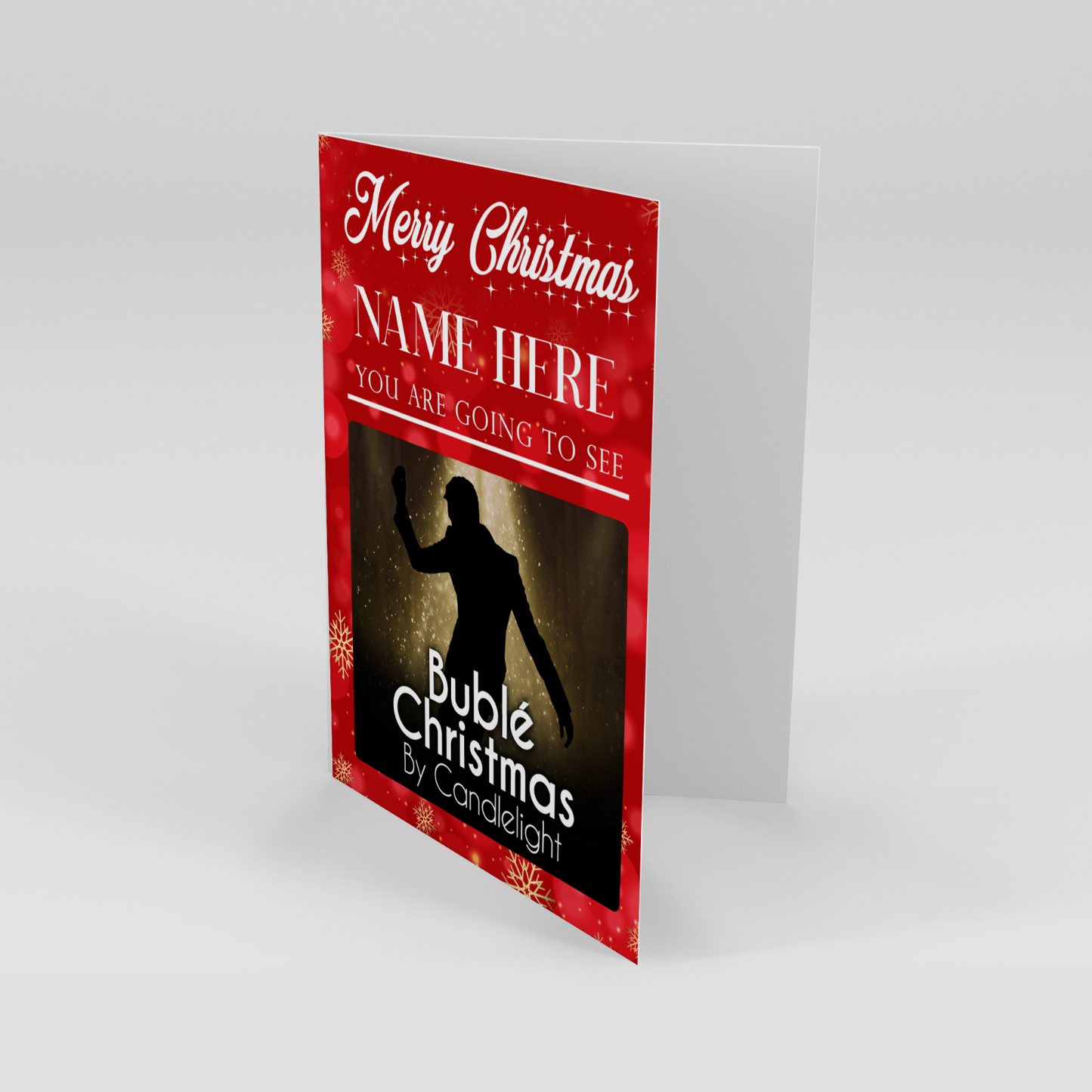 You're Going To See Bublé Christmas by Candlelight Personalised Christmas Card