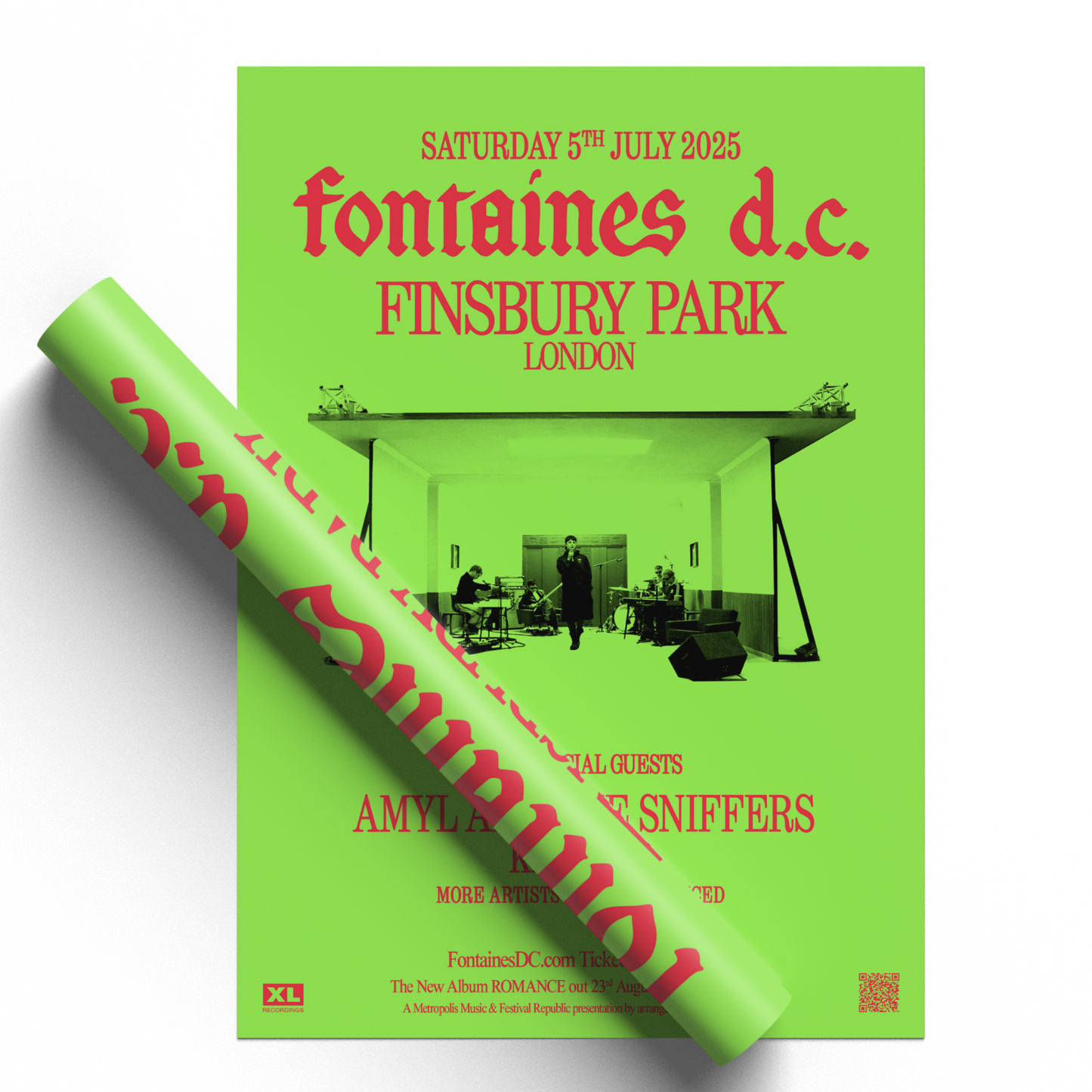 Fontaines D.C. Poster live music band show 2025 promotional tour gig concert