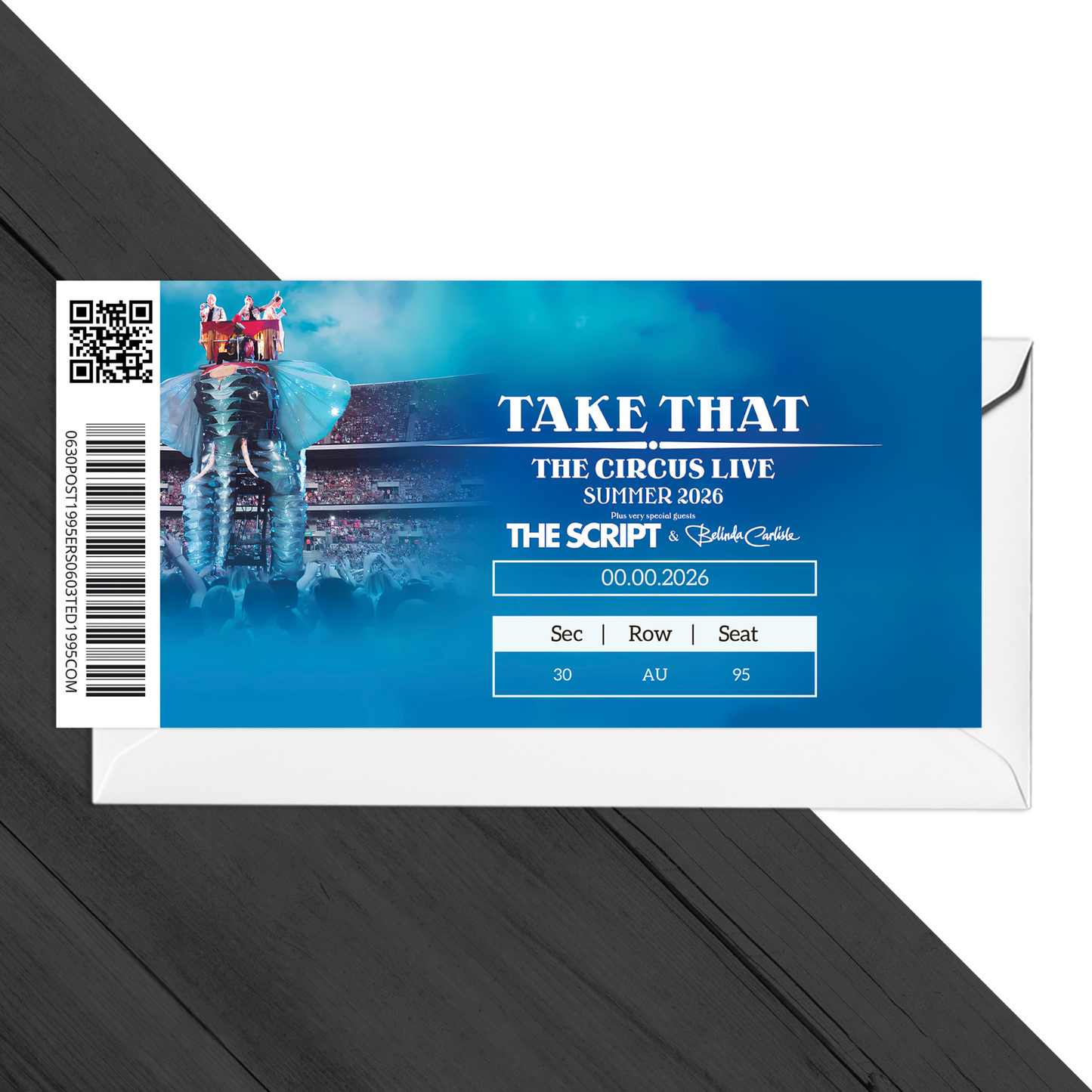 Take That Ticket The Circus Live 2026 Surprise Gift Reveal Souvenir Gift Ticket