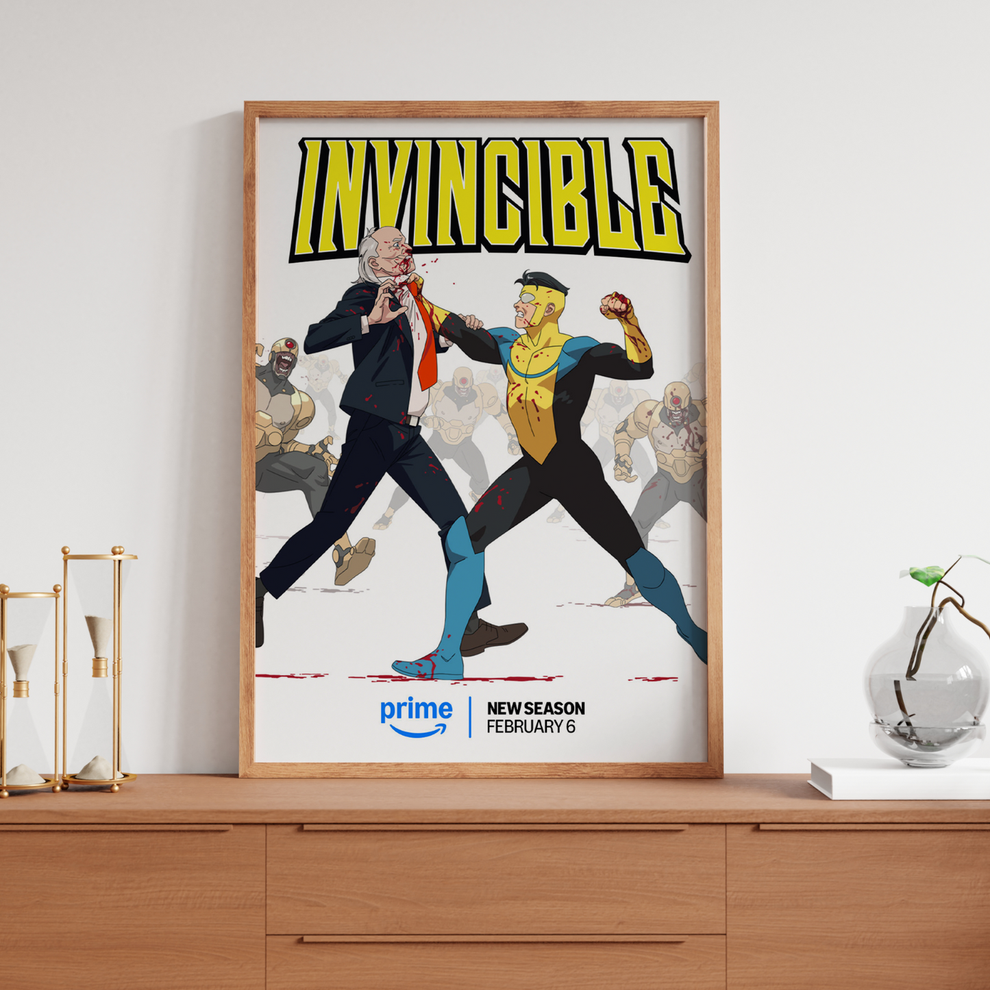 Invincible Season 3 Animated Superhero TV Series Poster Print A5 A4 A3