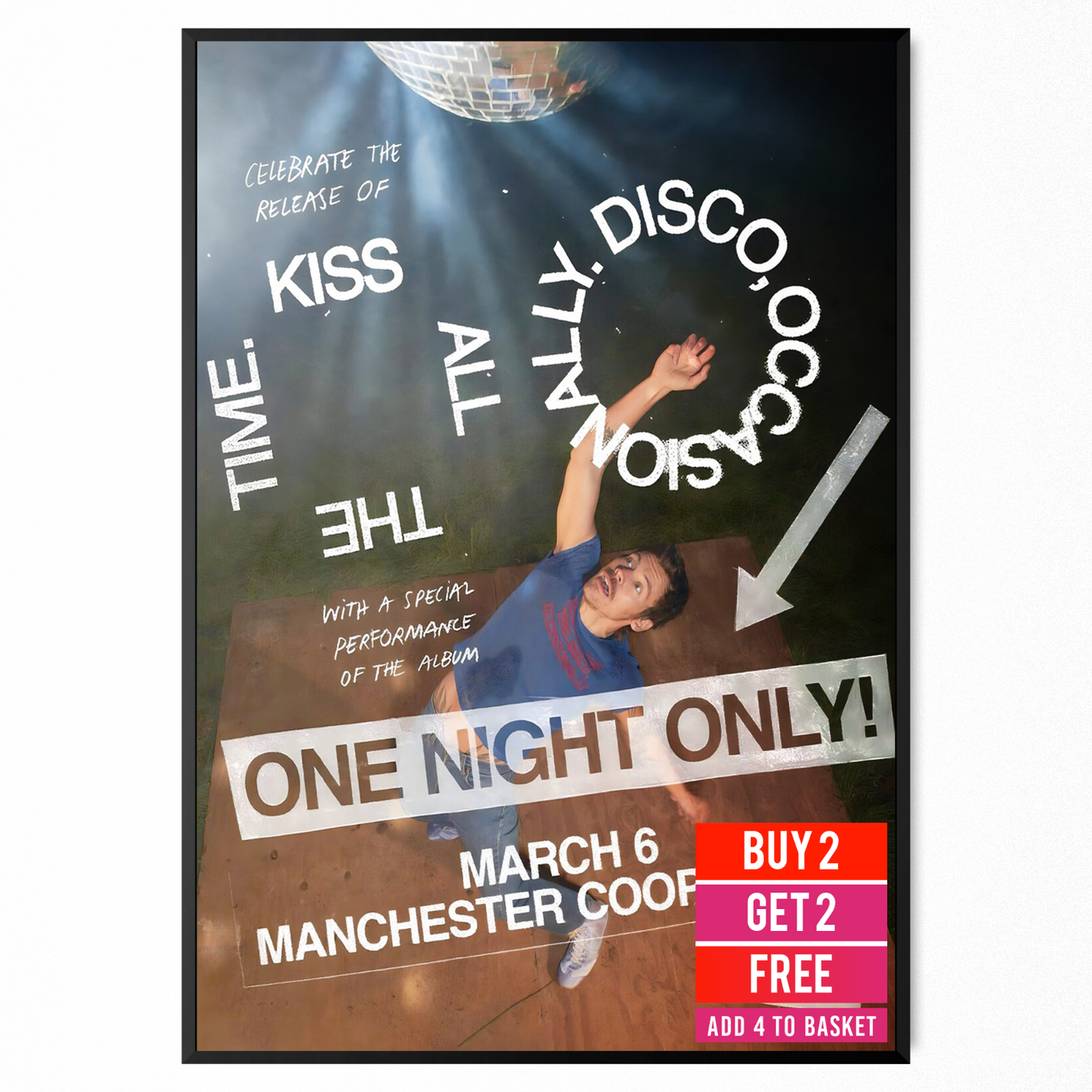 HARRY STYLES POSTER PRINT A5 A4 A3 Together Together Tour Poster One Night Only