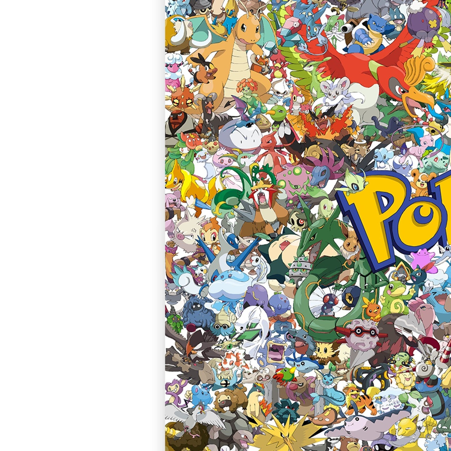 Pokemon 650 All Pokémon Retro Video Game Art Poster Prints - A5 A4 A3 Print