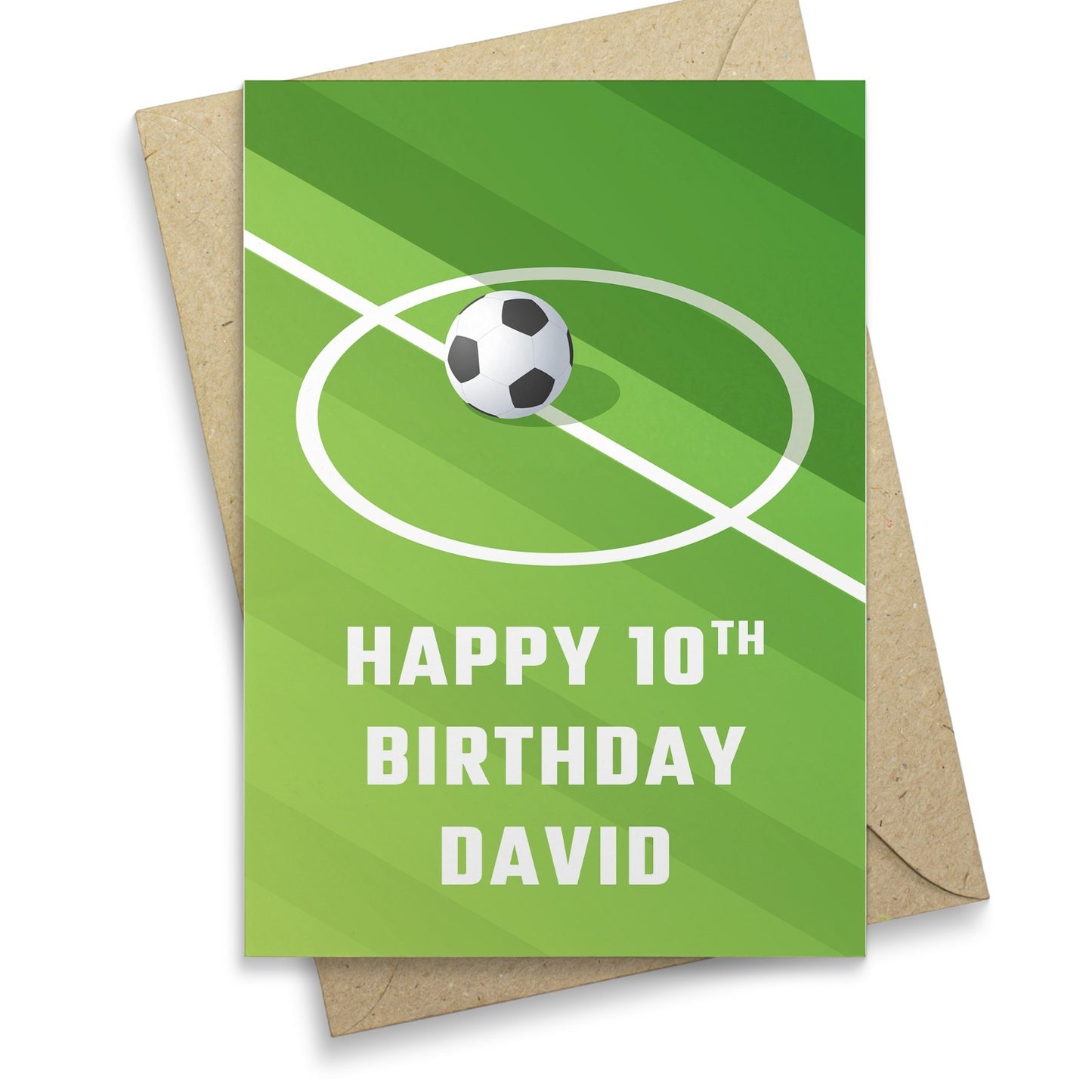 Football Birthday Card Boys Mens Son Grandson Nephew Personalised Any Age Card