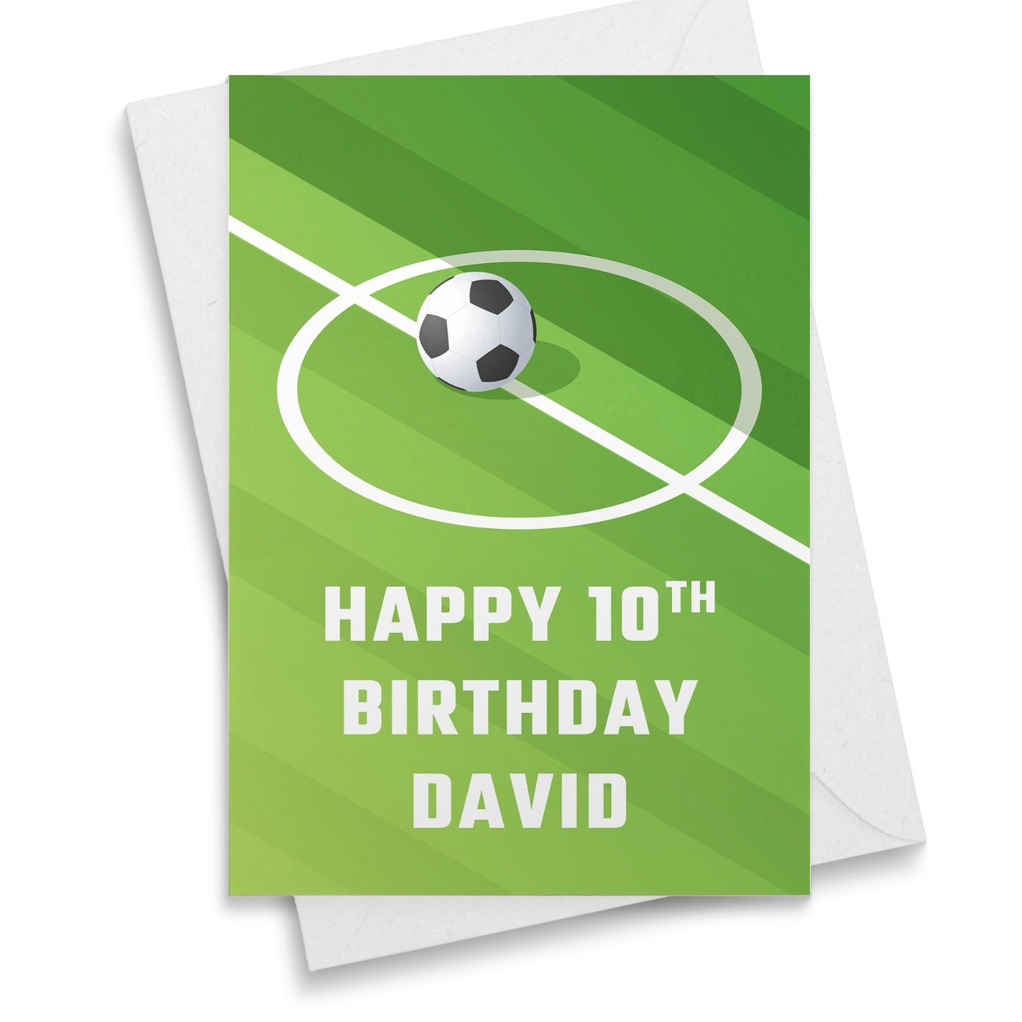 Football Birthday Card Boys Mens Son Grandson Nephew Personalised Any Age Card