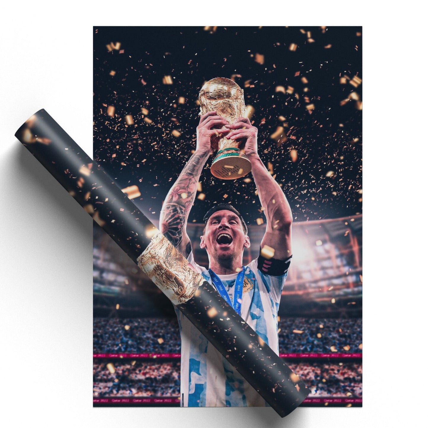 Lionel Messi Argentina Poster | Football The Goat Photo Print, Wall Art Poster