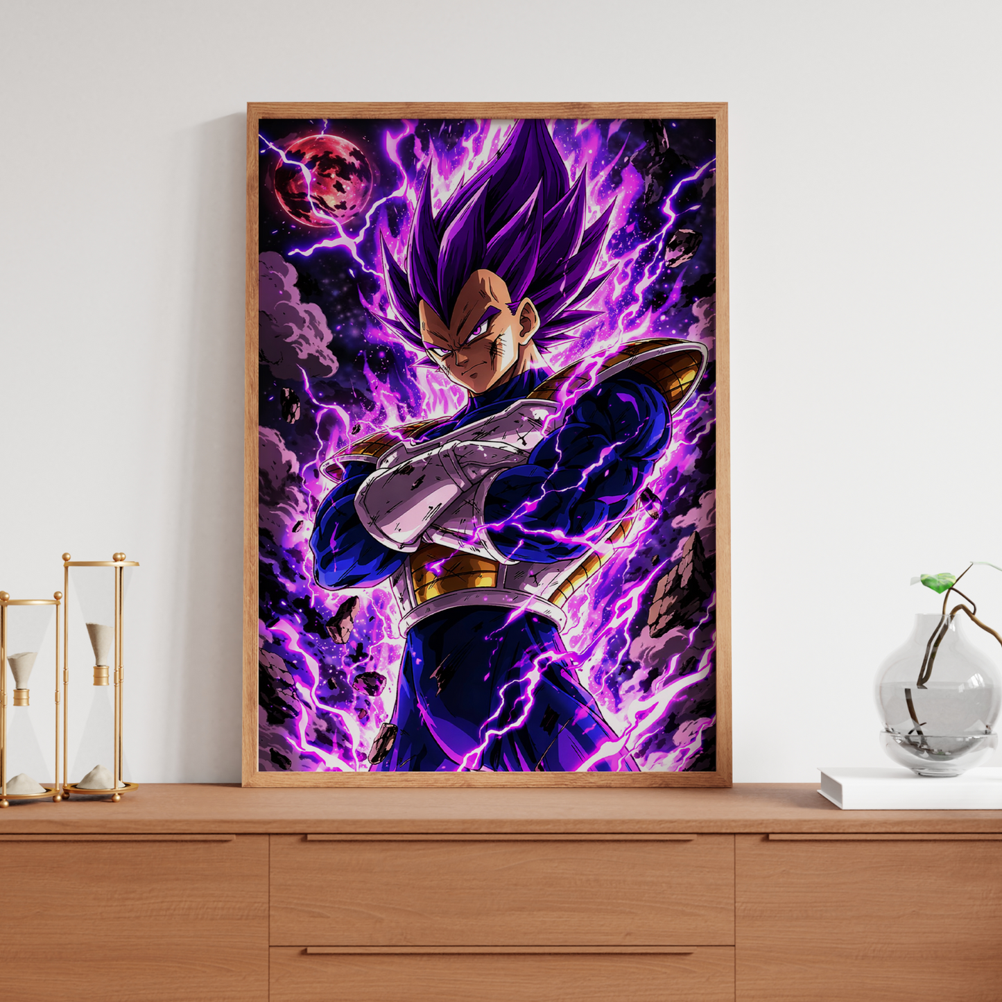 Dragon Ball z Vegeta ULTRA Ego Print Manga Japanese Wall Art Super Saiyan Poster