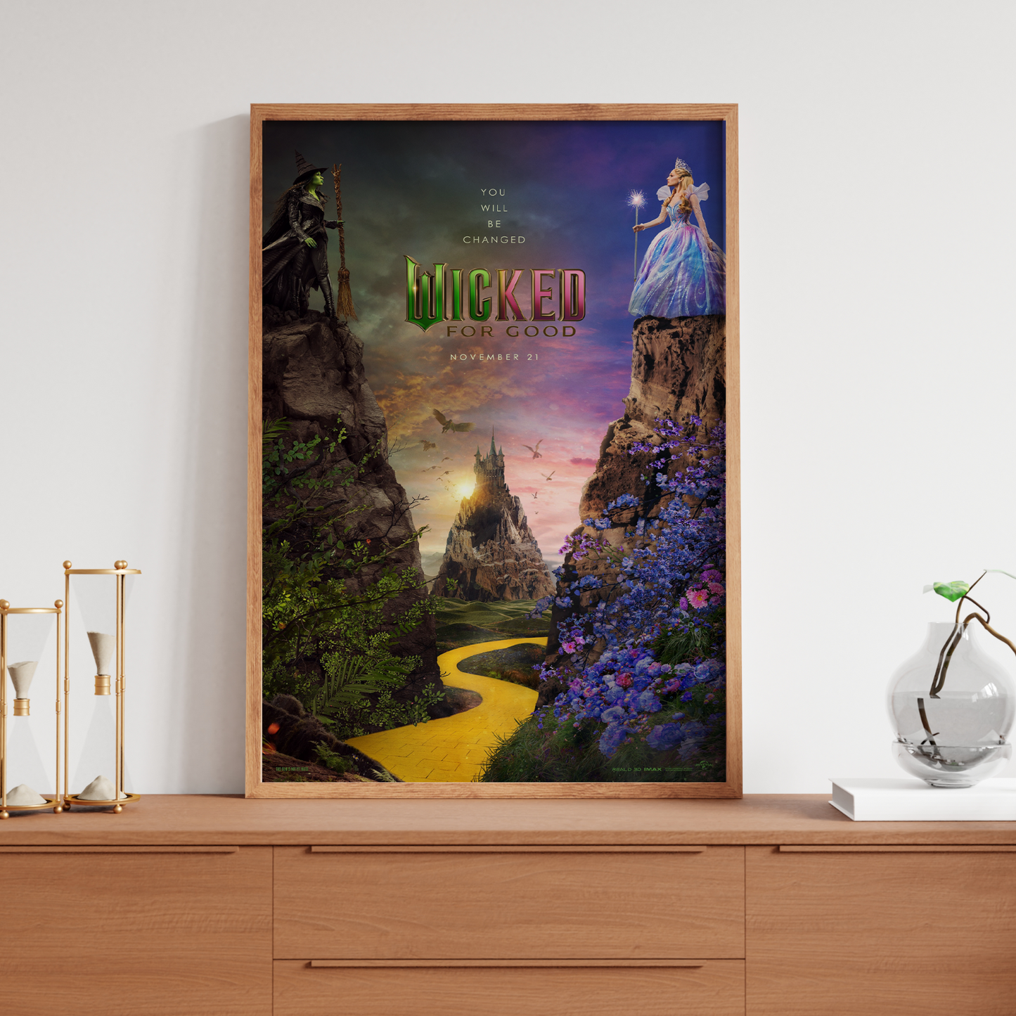 Wicked For Good 2025 Poster Teaser Movie Print Cinema Wall Art A5-A3