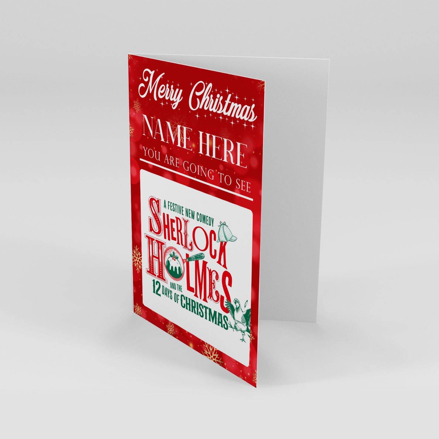 YOU'RE GOING TO SEE SHERLOCK HOLMES Christmas Personalised Christmas Gift Ticket