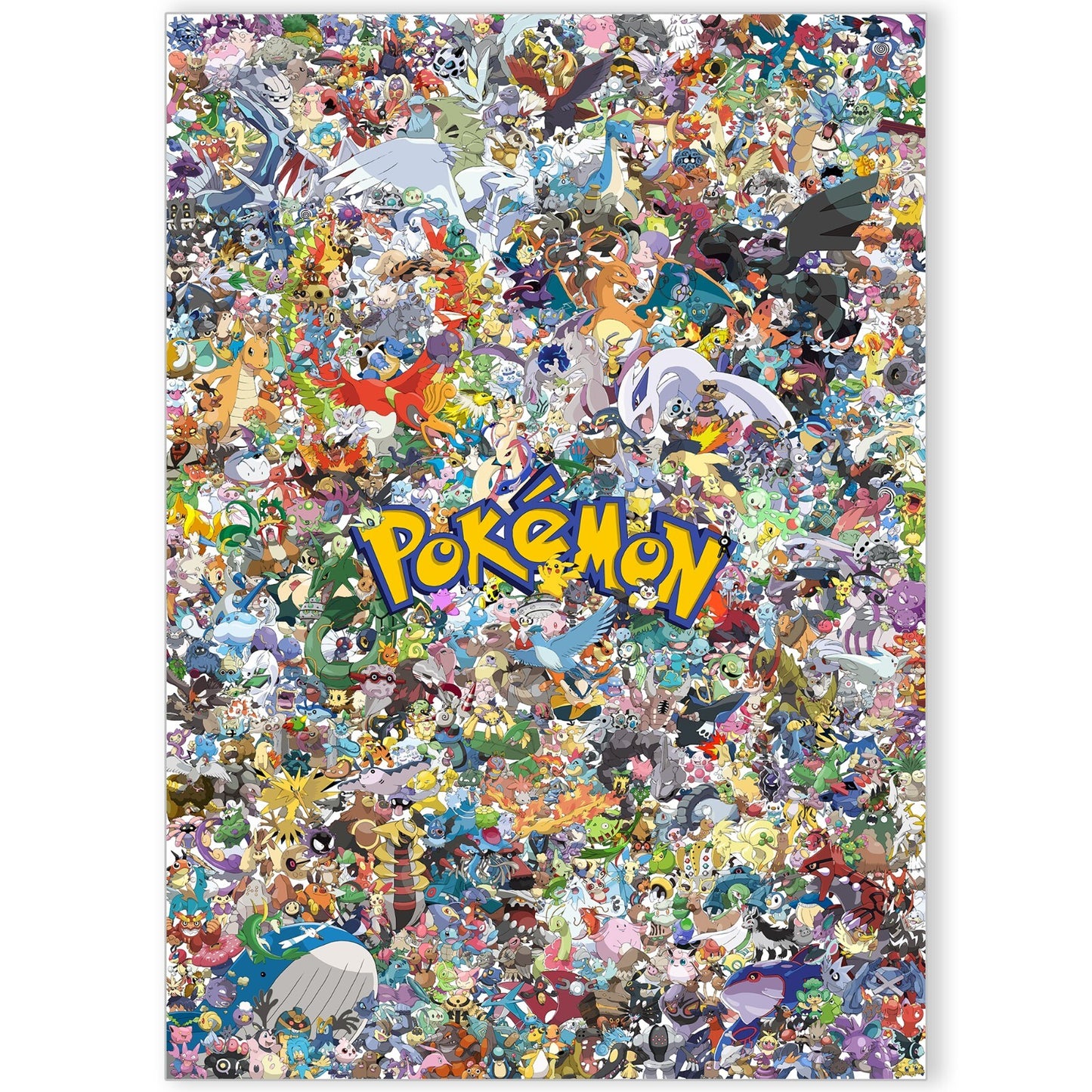 Pokemon 650 All Pokémon Retro Video Game Art Poster Prints - A5 A4 A3 Print