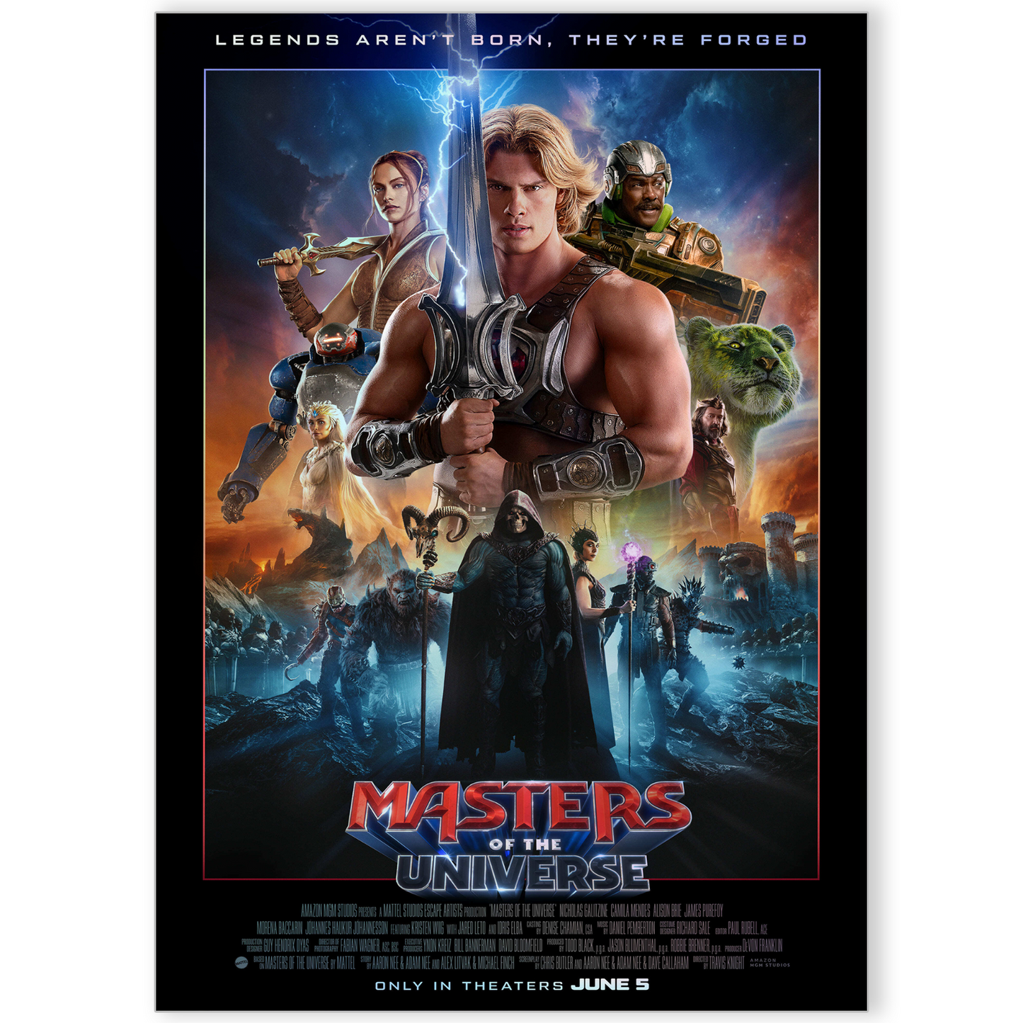 Masters of the Universe Movie Poster Print A5 A4 A3 2026 Film Print