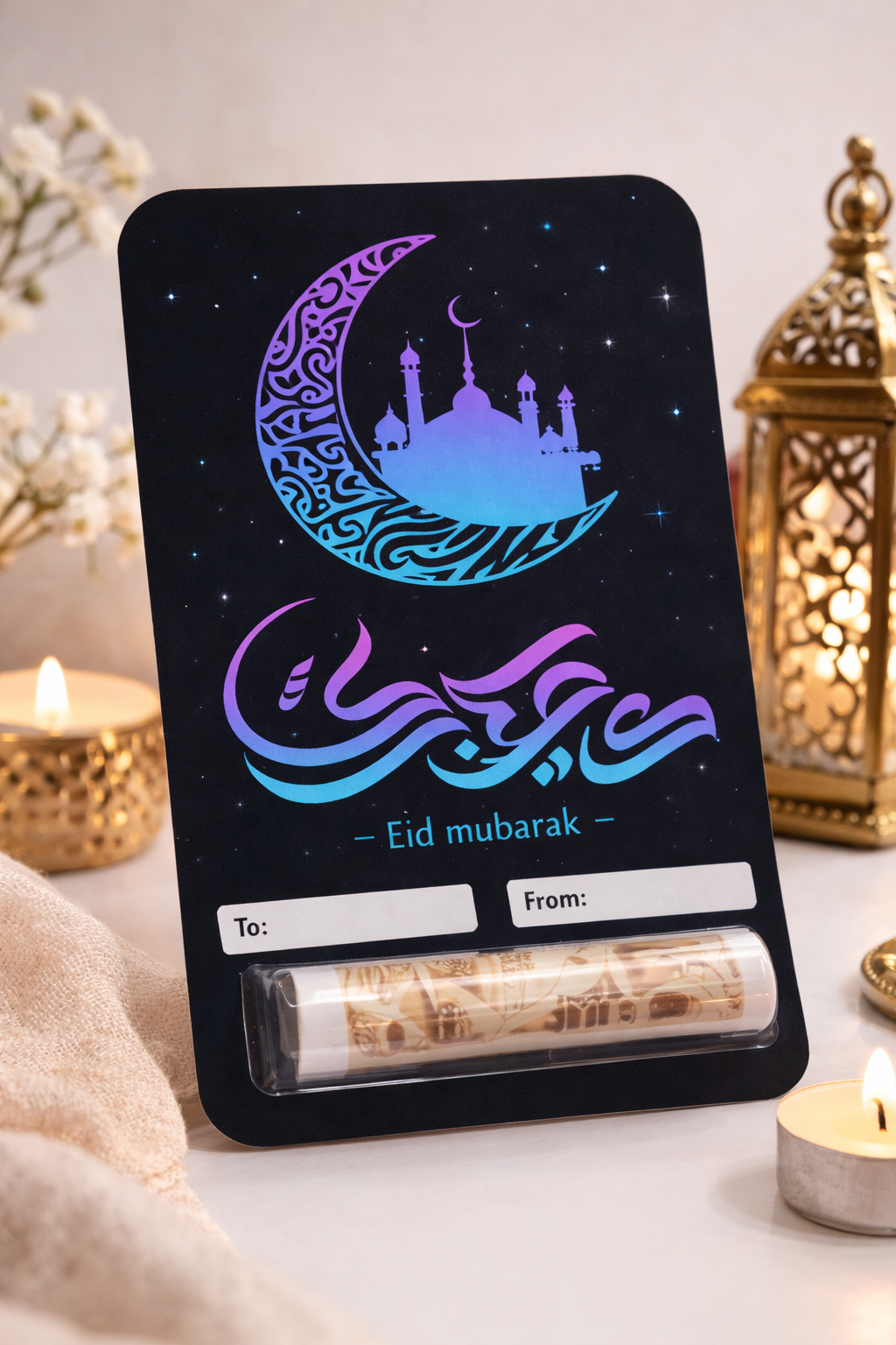 Eid Mubarak Money wallet Islamic Festive Eidi Gift Party Eid Money Card