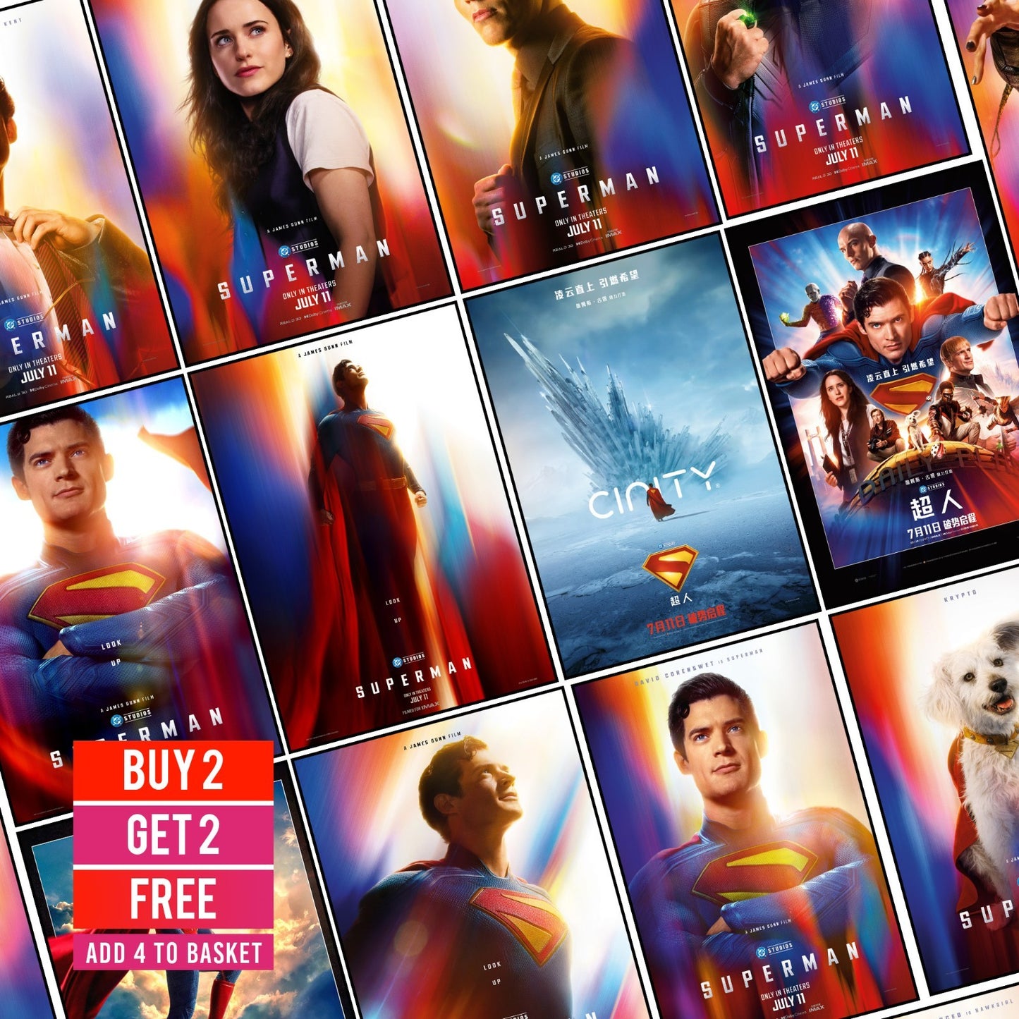 Superman Movie Poster 2025 Wall Art DC Comics Film Print A5-A3 DC Movie