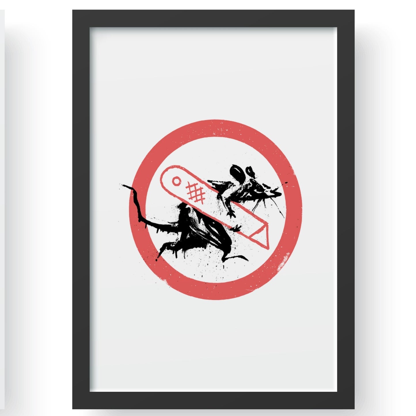 BANKSY CUT AND RUN GLASGOW EXHIBIT POSTER SET - Street Art Poster Set Of 2 Print