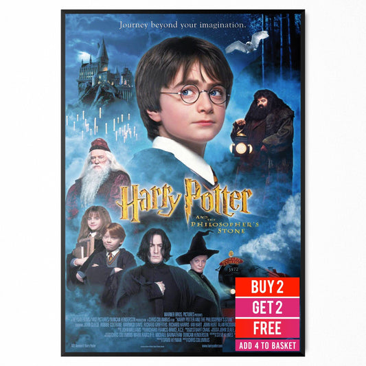Harry Potter and the Philosopher's Stone Movie Cinema Gift Poster Film A5 A4 A3