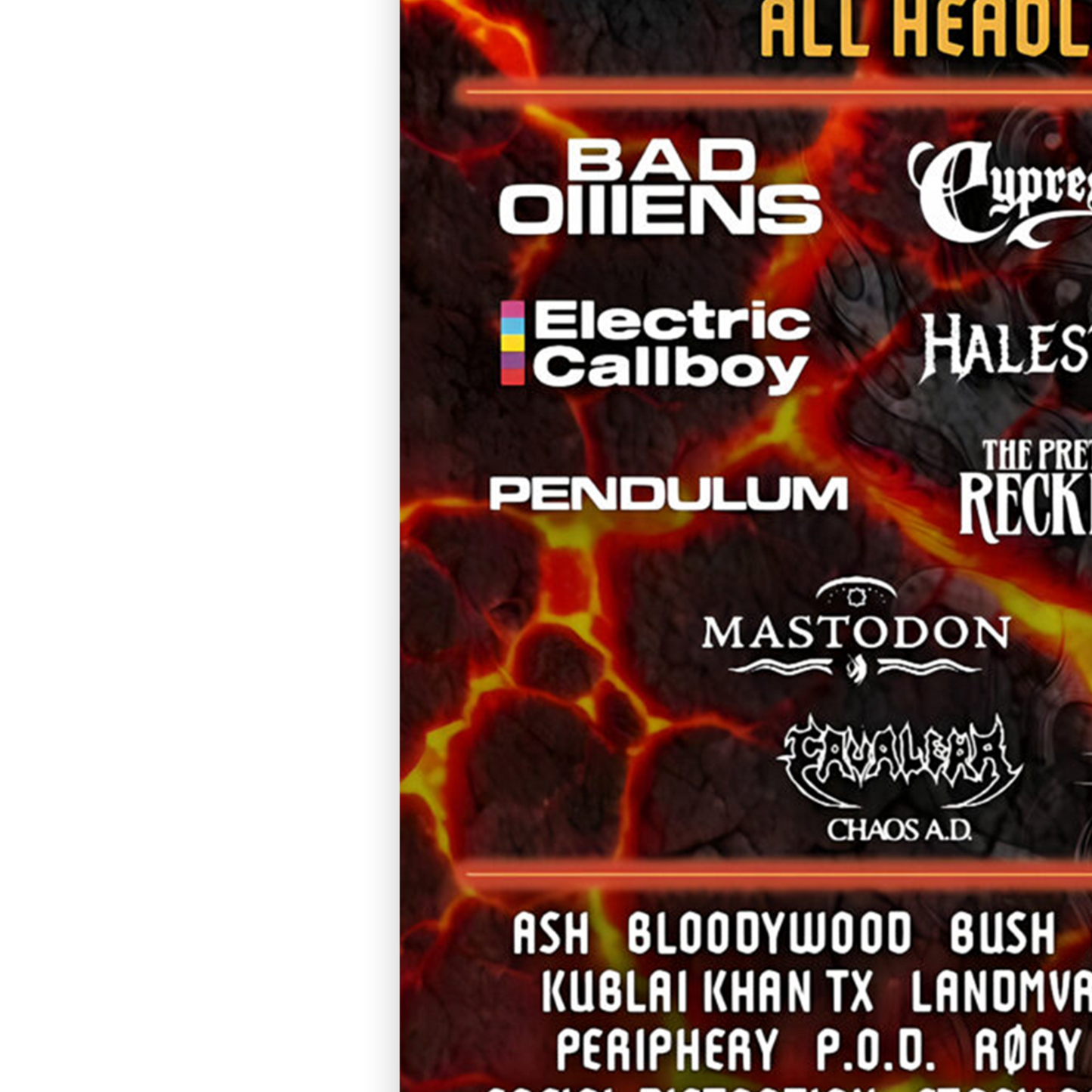 Download Festival 2026 Music Line-up For Music Fans Print Poster A5-A3 Concert