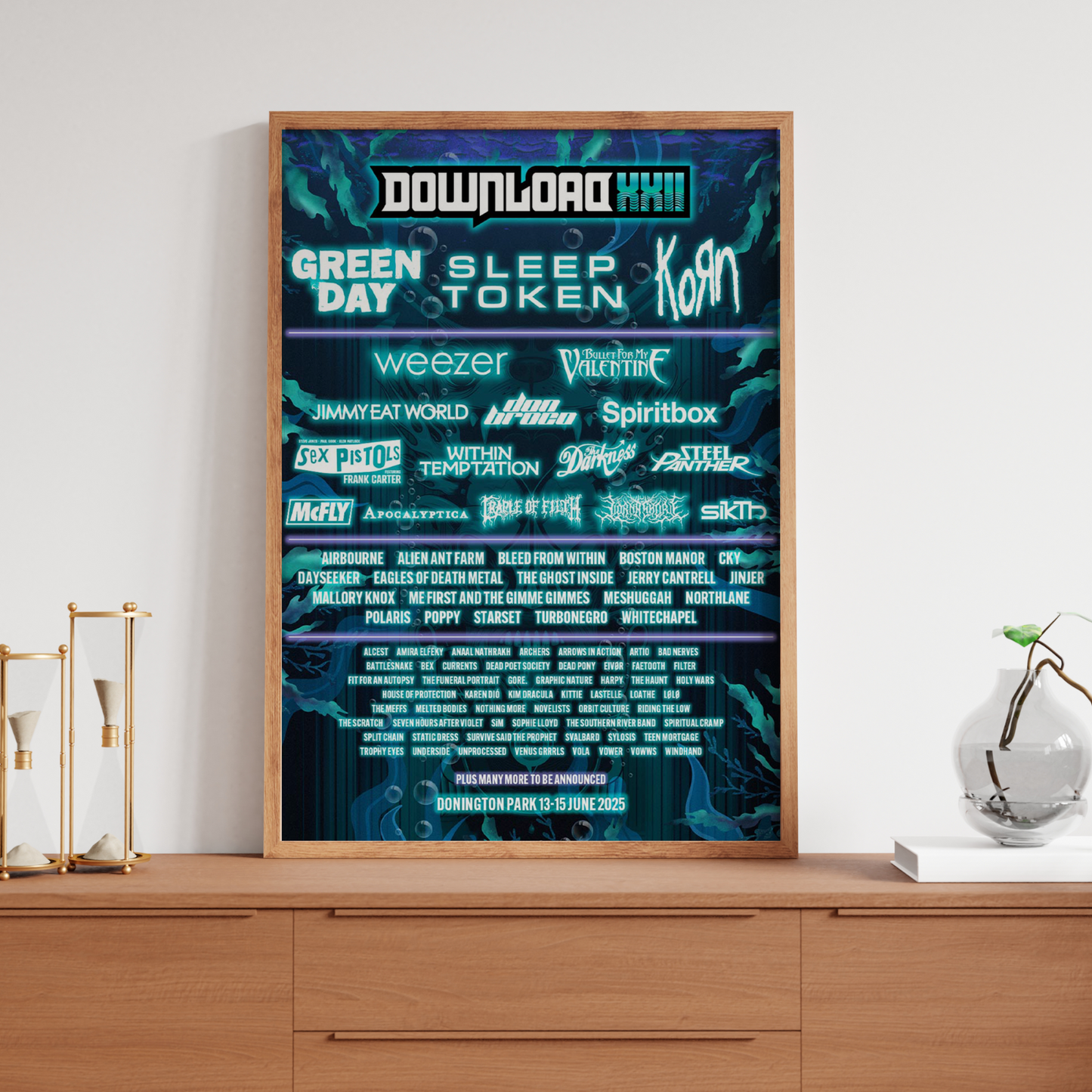 DOWNLOAD 22 FESTIVAL LINE UP 2025 Print Event Acts List Poster Promo Gift Bands