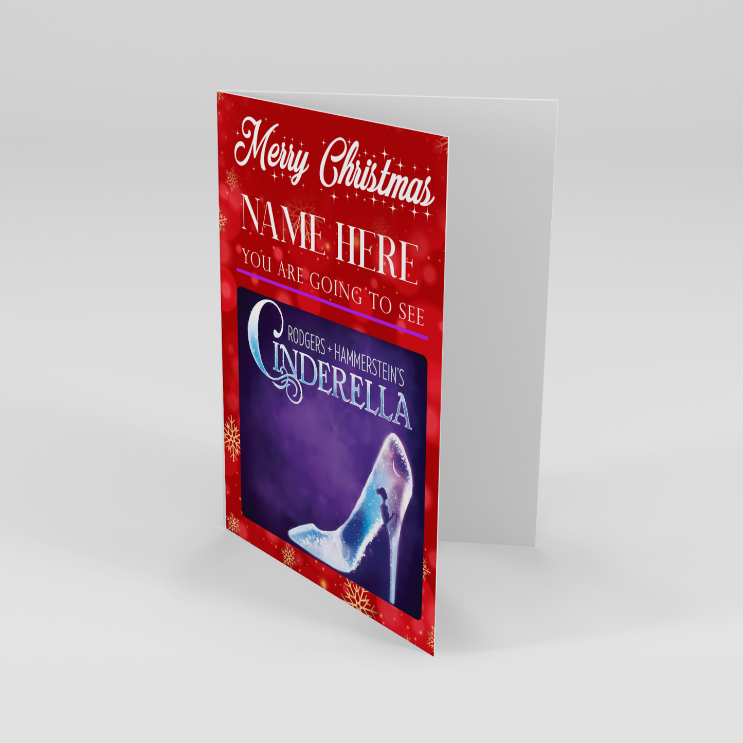 You're Going To See Cinderella  2025 Christmas Personalised Xmas Gift Card