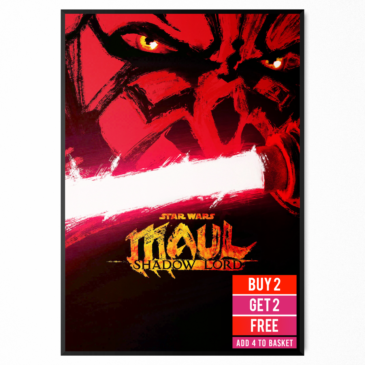 Star Wars Maul Shadow Lord TV Series Teaser Poster Bedroom Wall Decor A5-A3