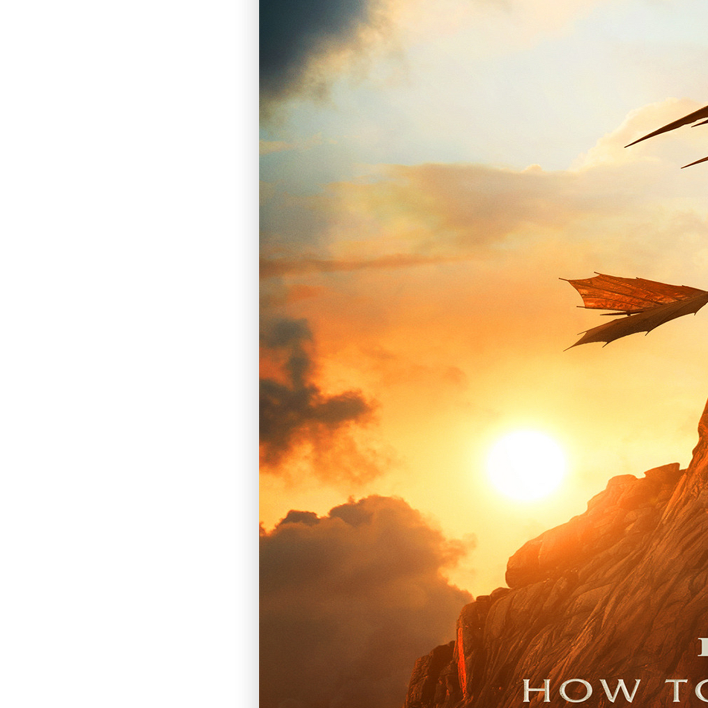 How to Train Your Dragon Teaser Poster 2025 Movie Print A5 A4 A3 For HTTYD Fans