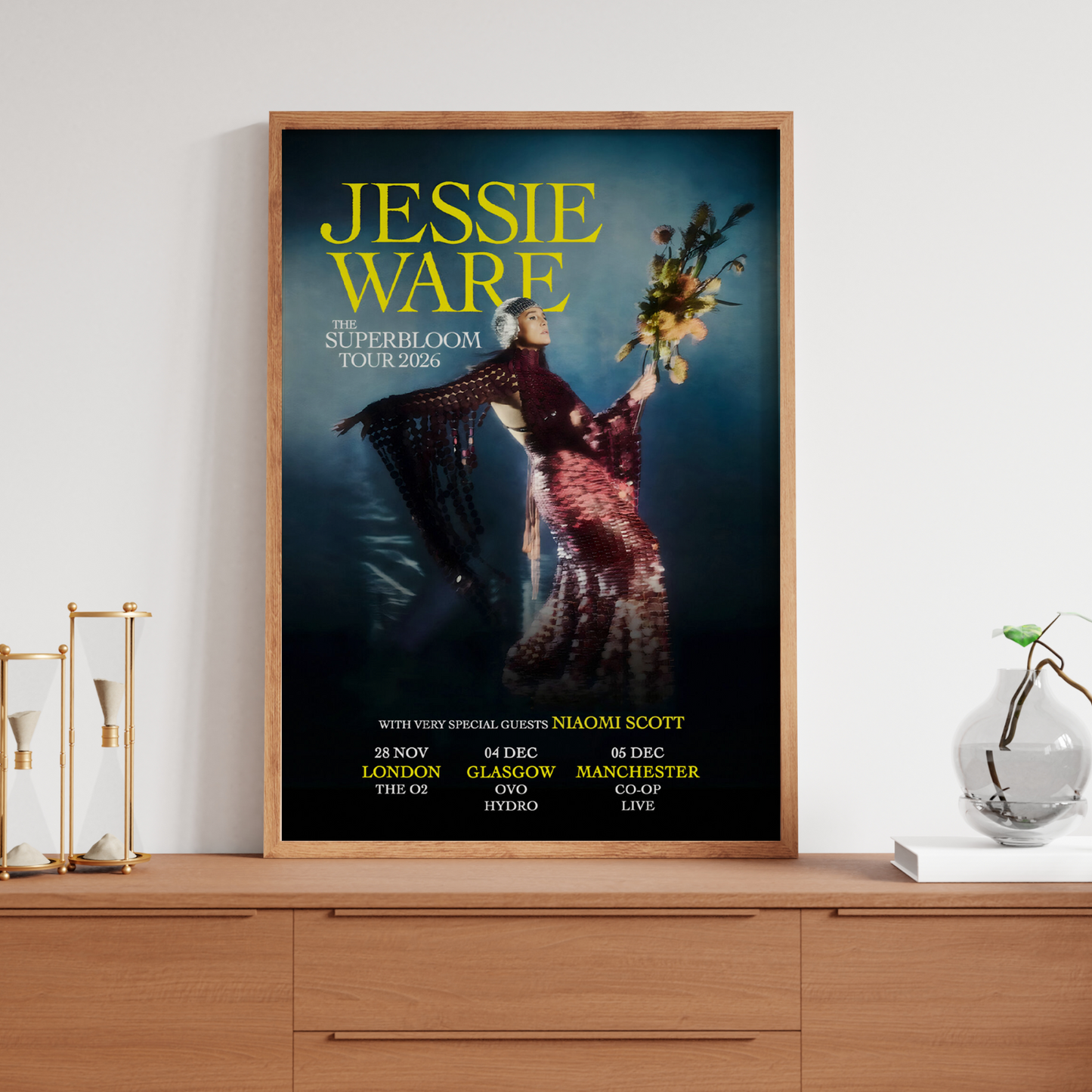 Jessie Ware Music Poster Concert UK 2026 Poster For Jessie Ware Pop Fans A5-A3