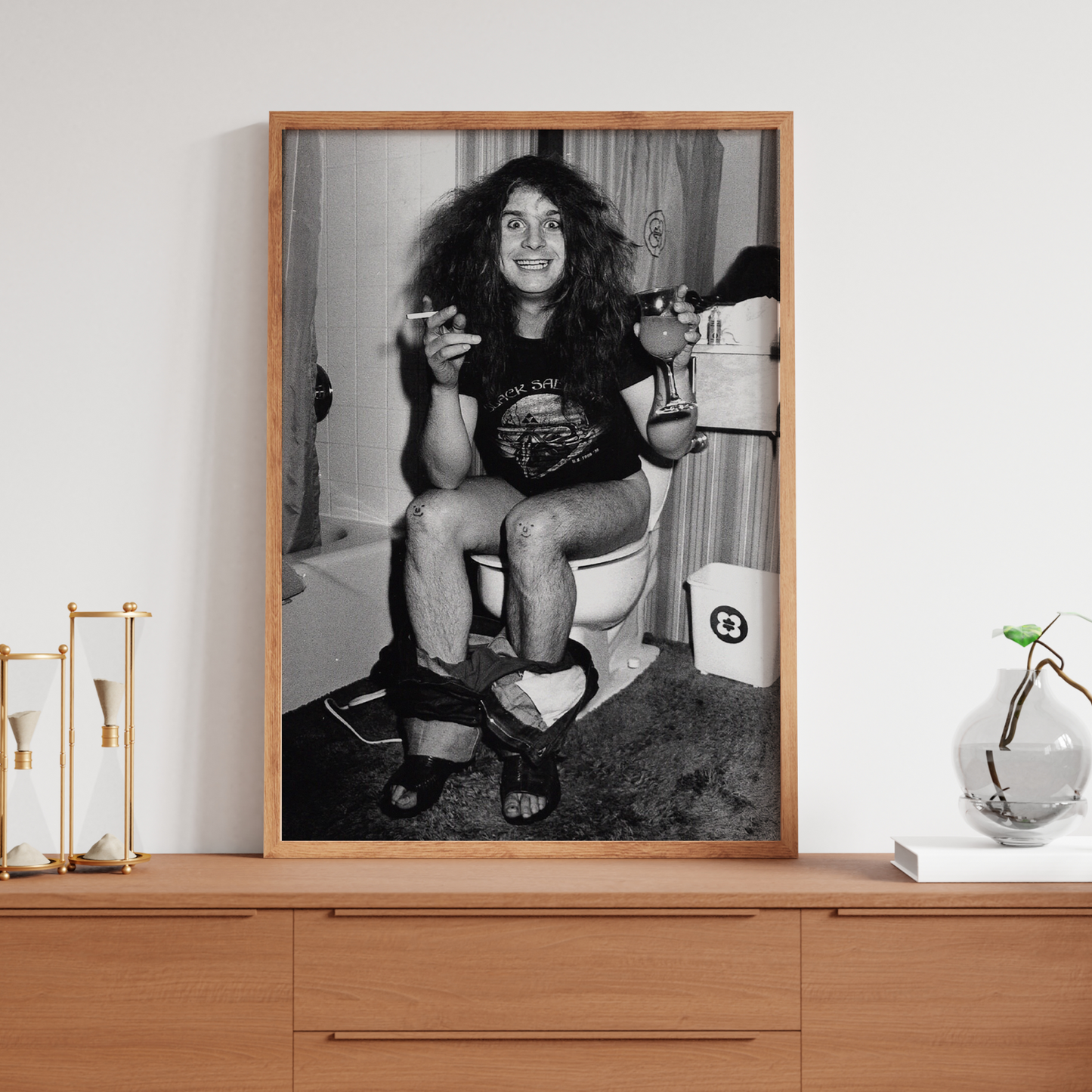 Ozzy Osbourne Poster Print Bathroom Decor Funny Print Rock Legend A5-A3 Print