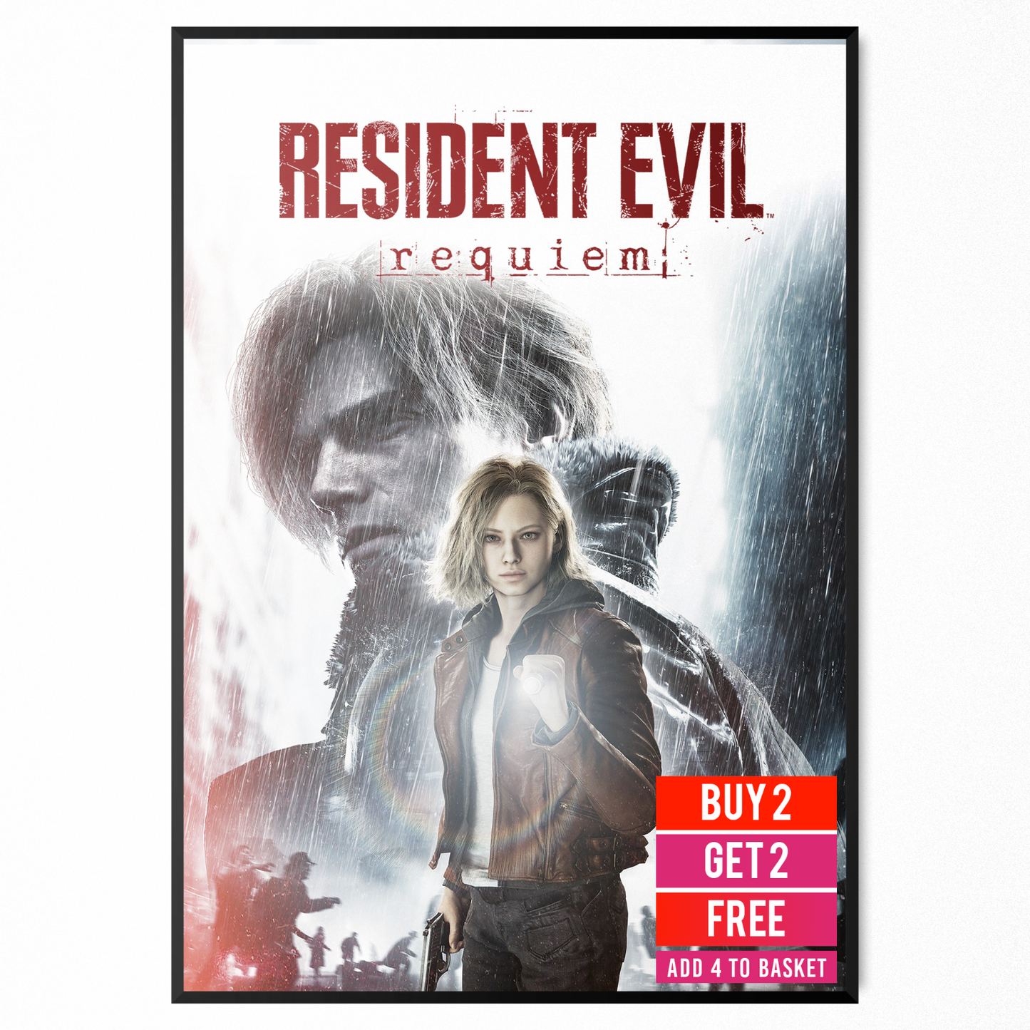 Resident Evil Requiem 2026 Video Game Poster Room Decor Wall Art Print A5-A3