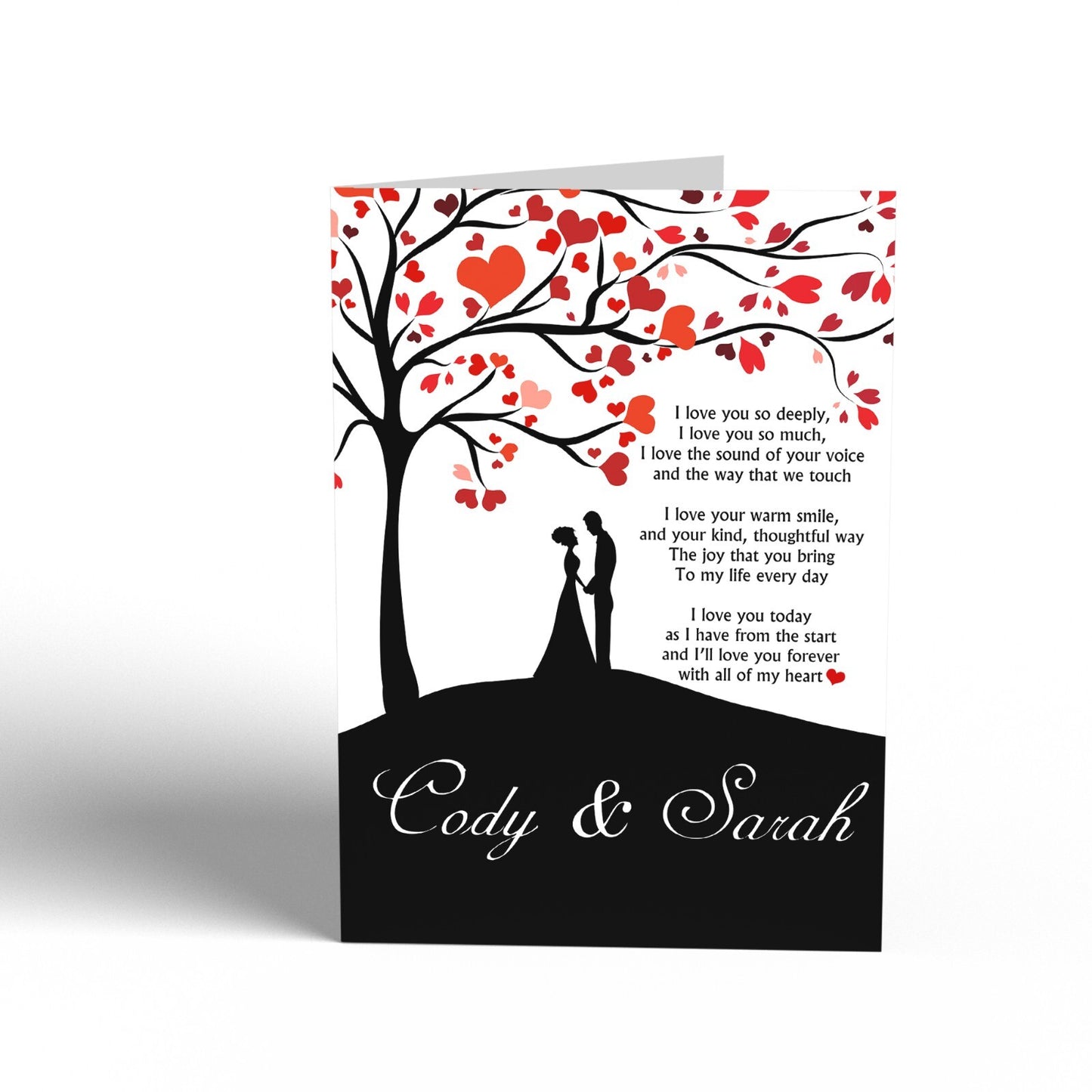 Anniversary Gift Card Personalised Love Gift Card Husband BF GF Wife Anniversary