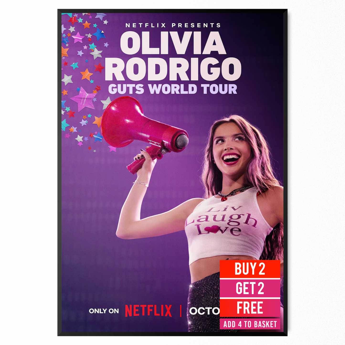 Olivia Rodrigo GUTS World Tour Movie Poster Music Olivia Rodrigo Fans A5-A3