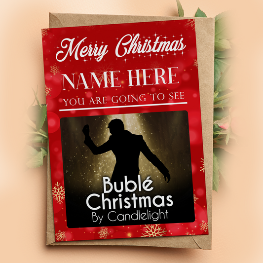 You're Going To See Bublé Christmas by Candlelight Personalised Christmas Card