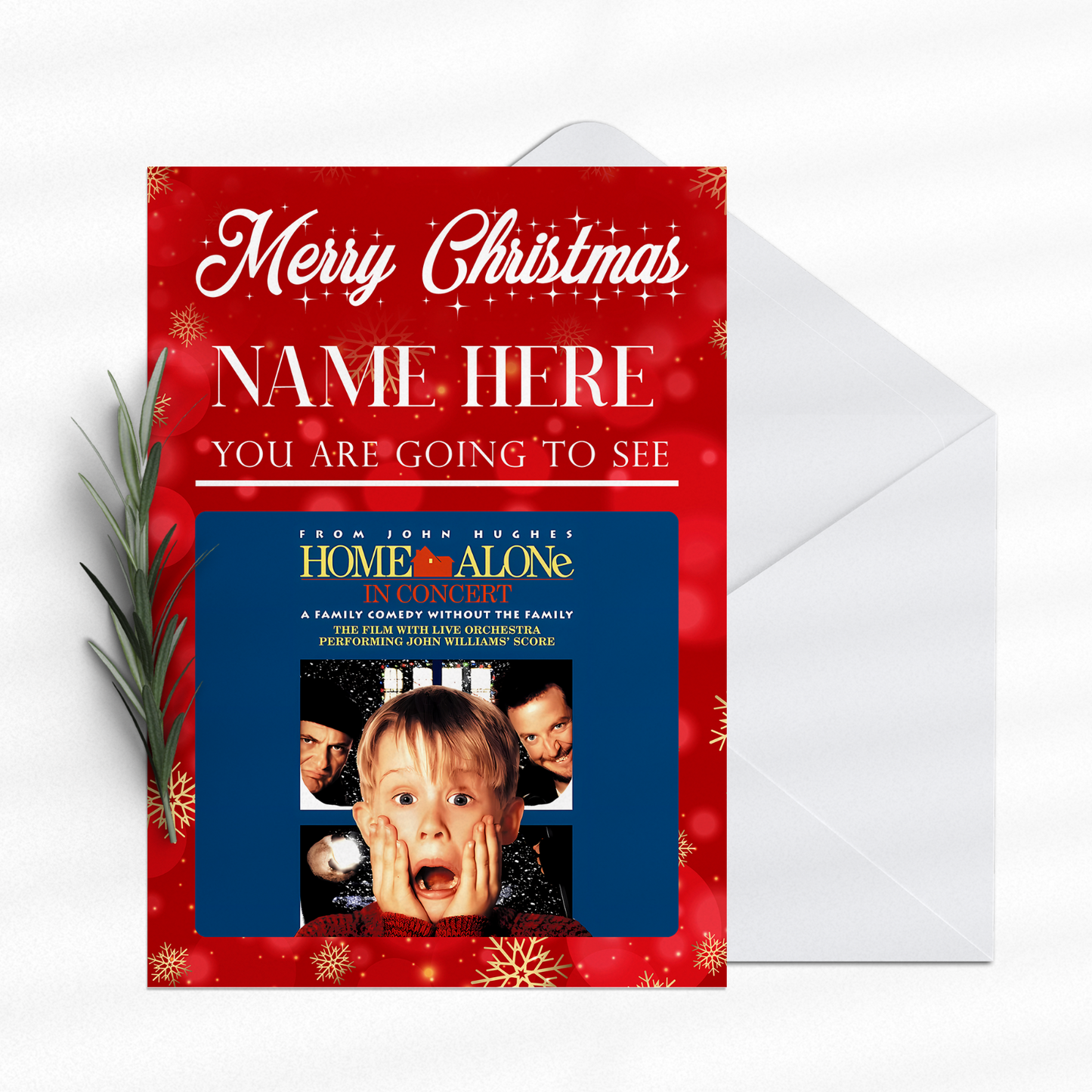 You're Going To See Home Alone In Concert Christmas Card Xmas Gift For Kids