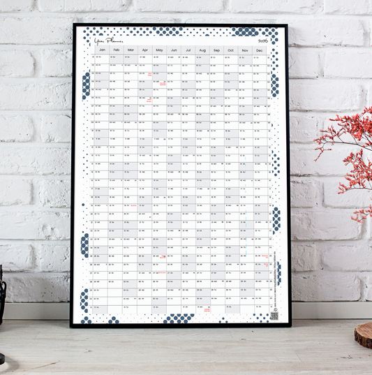 2026 Wall Planner Calendar Wall Chart Calendar Year Planner Home Office A5-A3