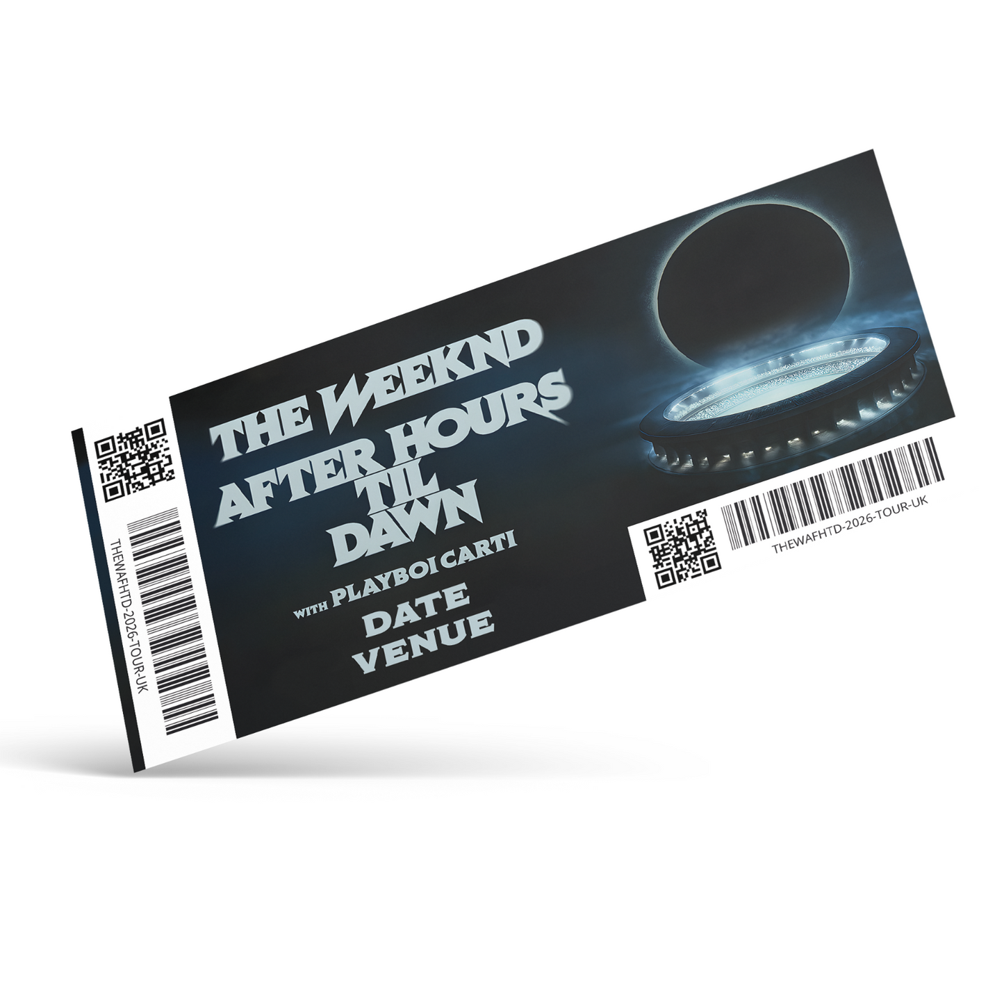 The Weeknd Ticke Surprise Gift Reveal Mock Souvenir After Hours Til Dawn Tour