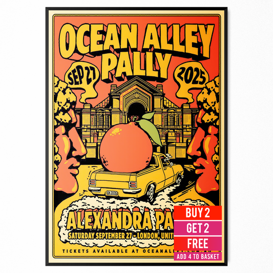 Ocean Alley Concert Poster 27 September 2025 Alexandra Palace Poster A5 A4 A3
