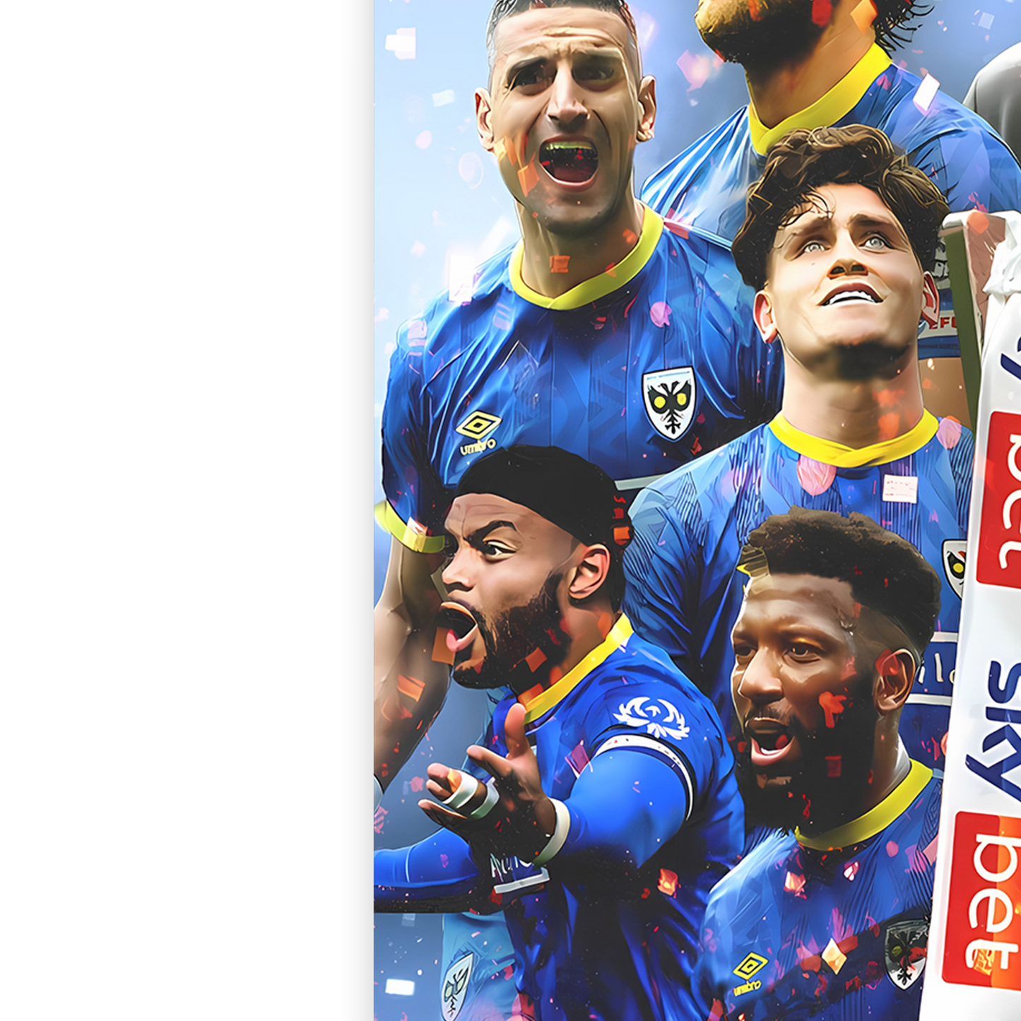 AFC Wimbledon Poster 2025 League 2 Play Off Final Winners For AFC Wimbledon Fans