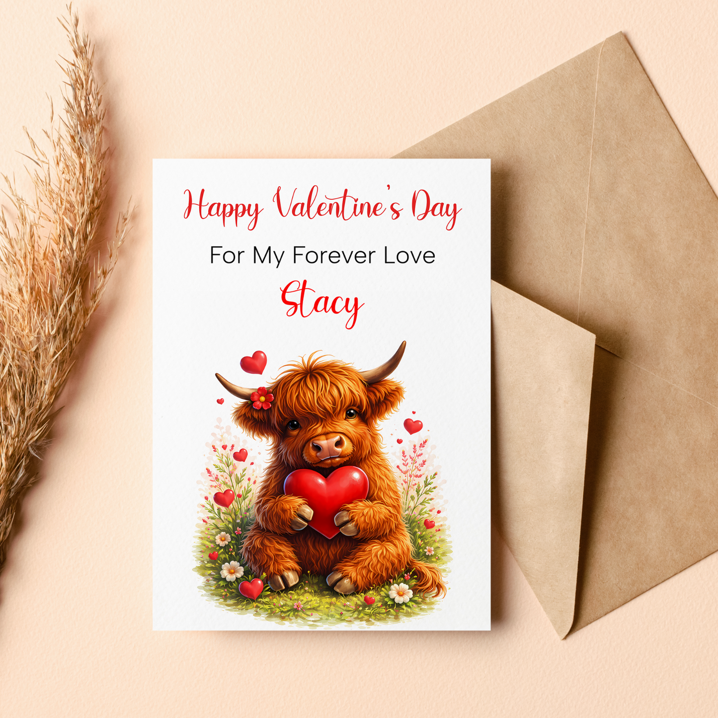Valentines Card Personalised Gift Husband Wife Boyfriend Girlfriend Fiancée