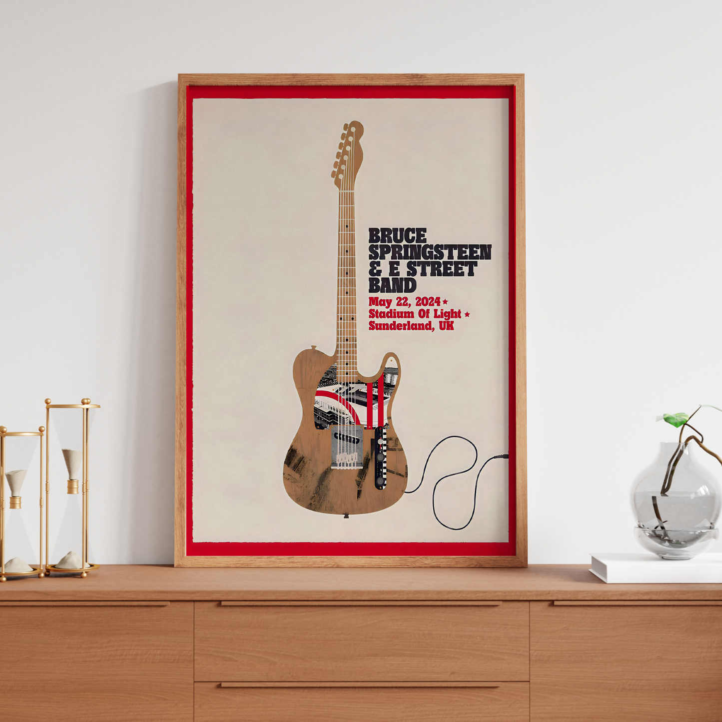 Bruce Springsteen Concert Poster May 22nd Sunderland For Bruce Springsteen Fans