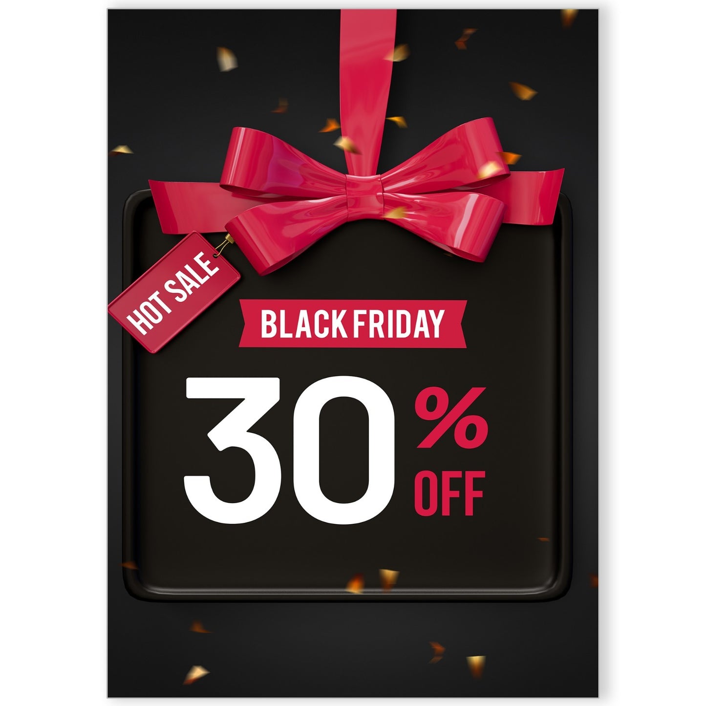 Black Friday Sale Posters Shop Personalised Window Advert Prints A5 A4 A3