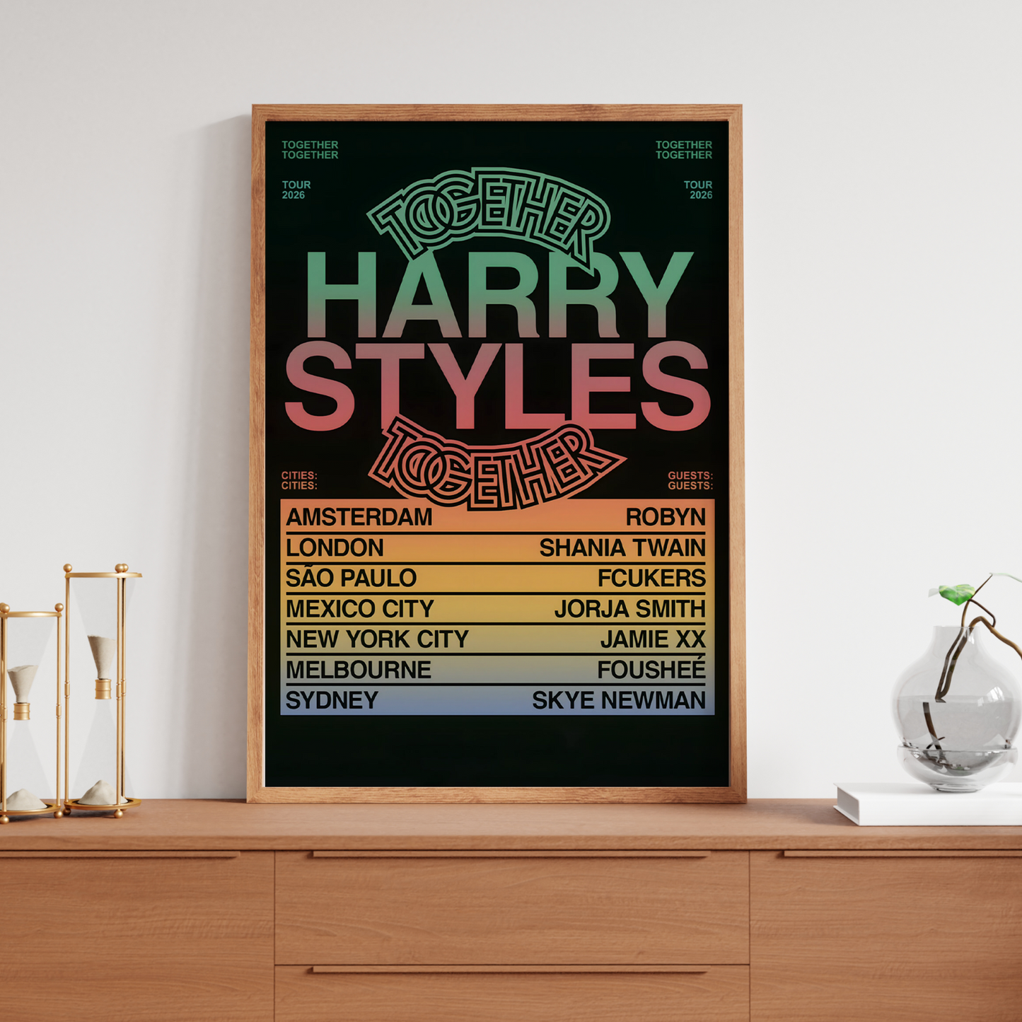 HARRY STYLES Together Together Tour Poster All Dates A5 A4 A3 POSTER PRINT