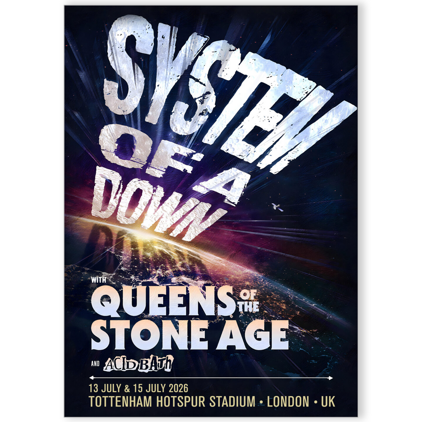 System of a Down UK Tour Poster 2026 UK Tour 2026 Poster For Fans A5-A3
