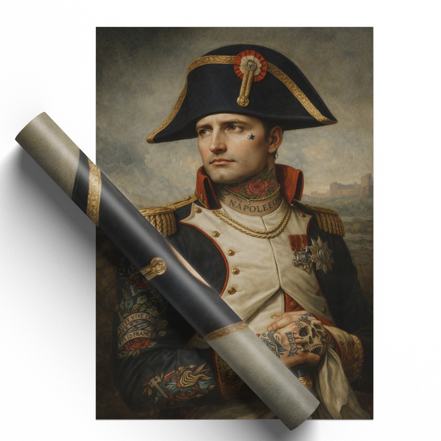 Napoleon Bonaparte Poster Punk Gothic Tattoo Shop Wall Art Home Decor Print