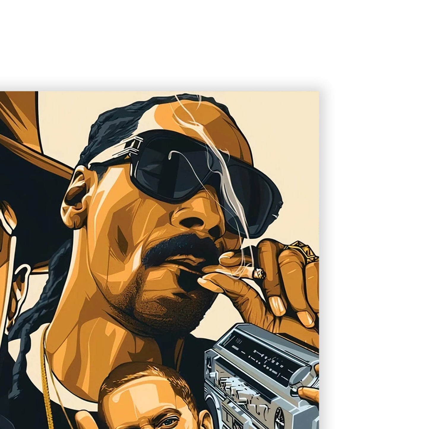 Rap Legends Music Collage Wall Art Poster Gift Print Tupac, Eminem, Biggie Print