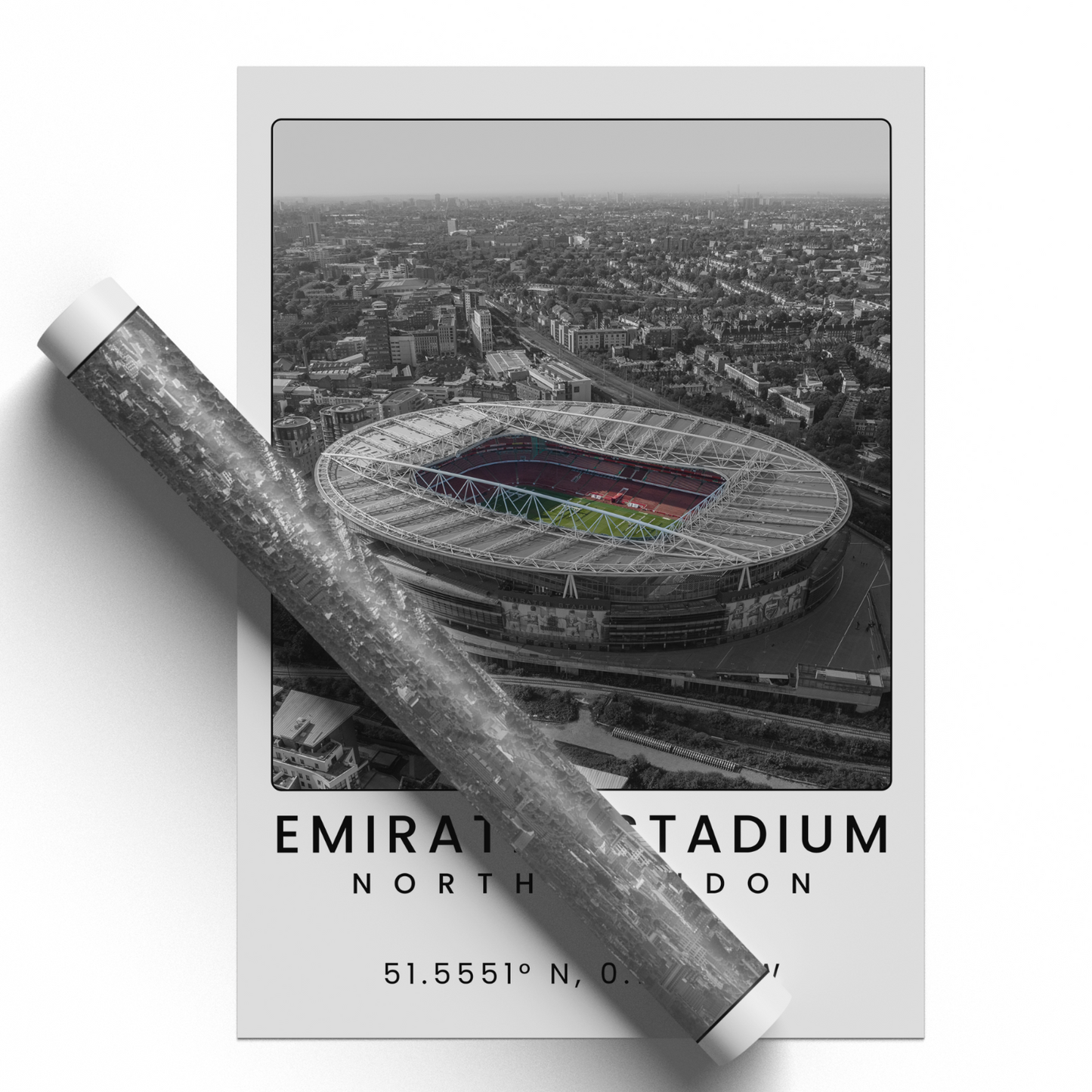 Arsenal Football Poster Emirates Stadium Wall Art Print For Arsenal Fans A5-A3