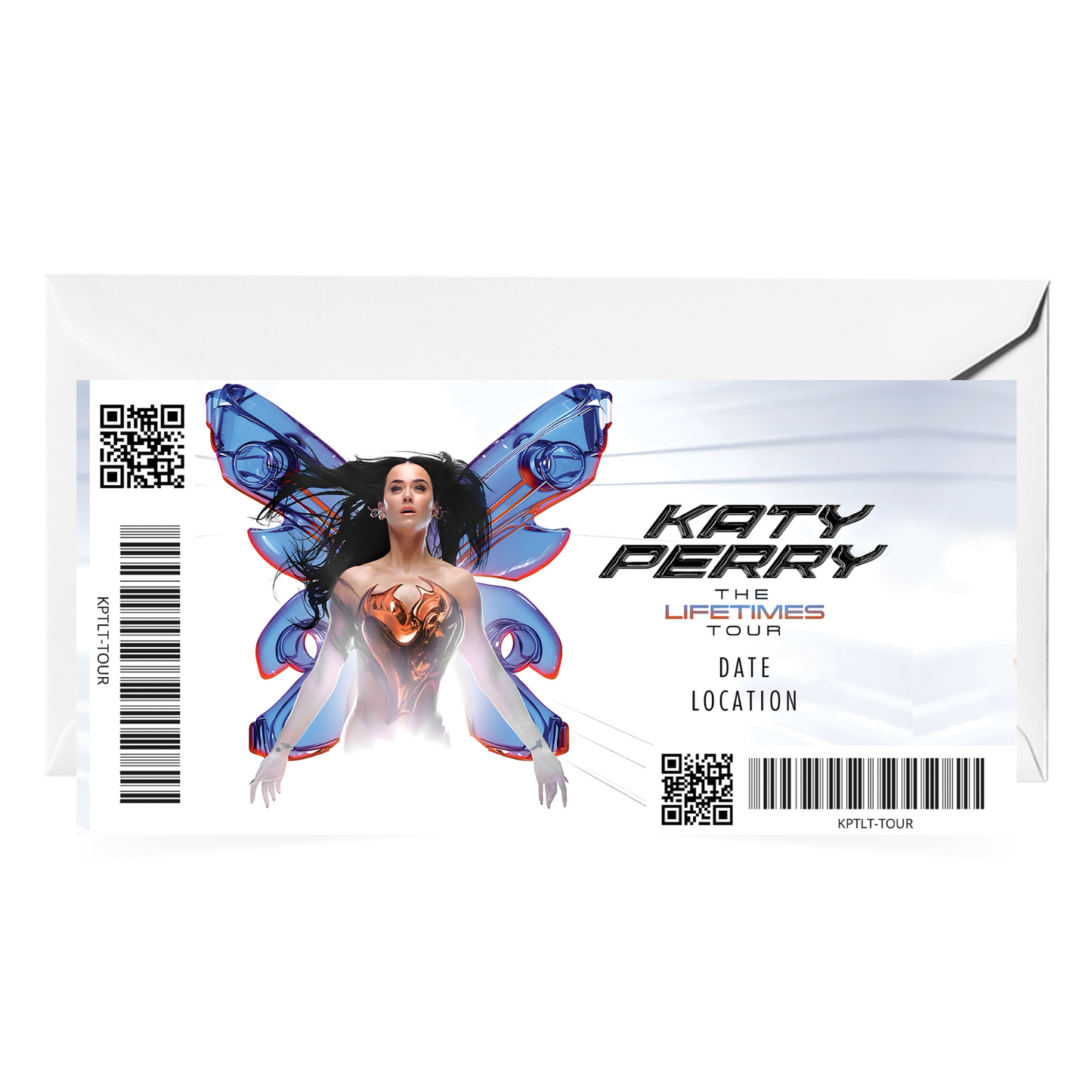 Katy Perry Lifetimes World Tour 2025 Personalised Concert Ticket Souvenir Gift
