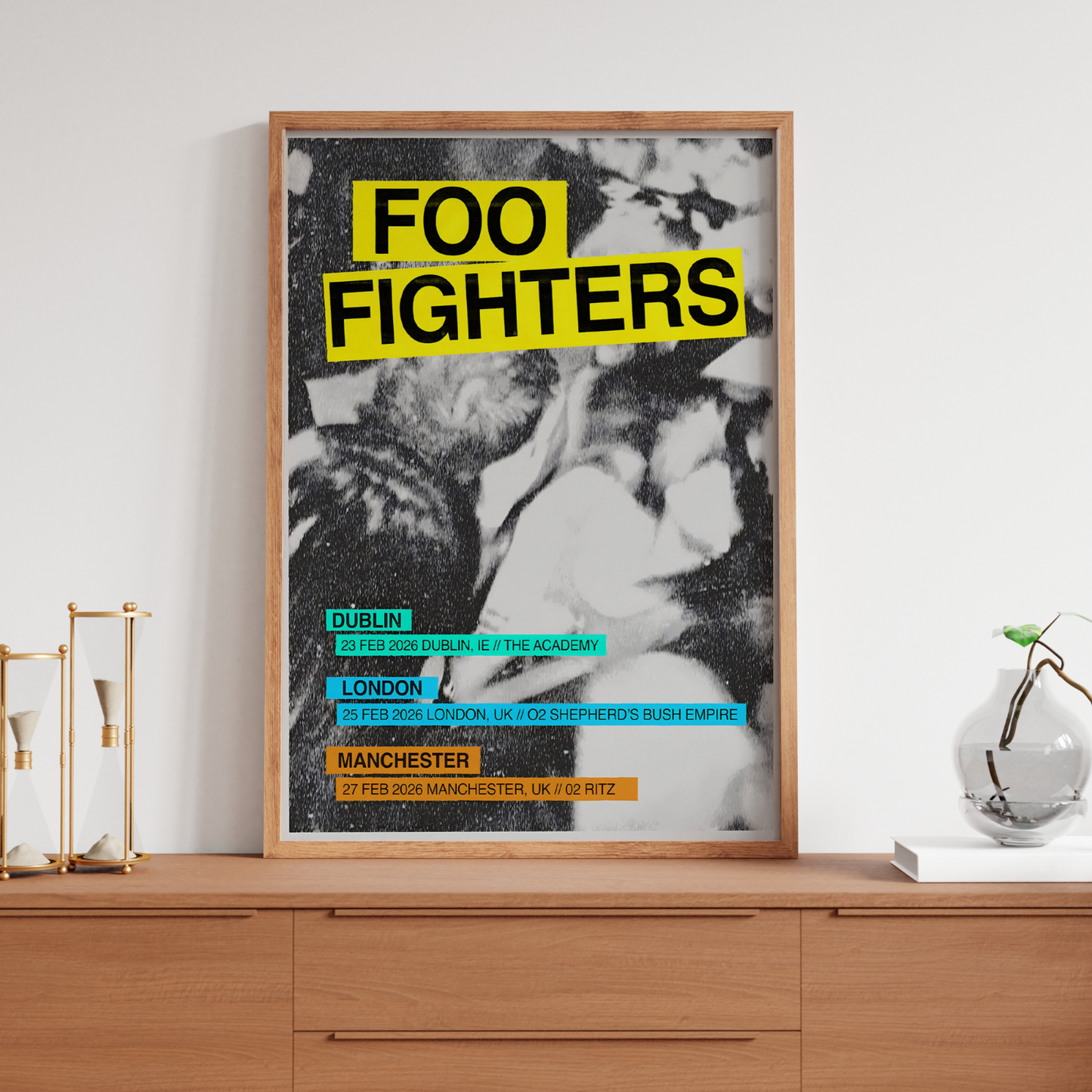 Foo Fighters Concert Poster All Dates Your Favorite Toy For Foo Fighters Fans