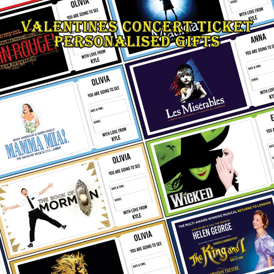 Anniversary Gift Concert Ticket Personalised Gift Your Your Are Going To See