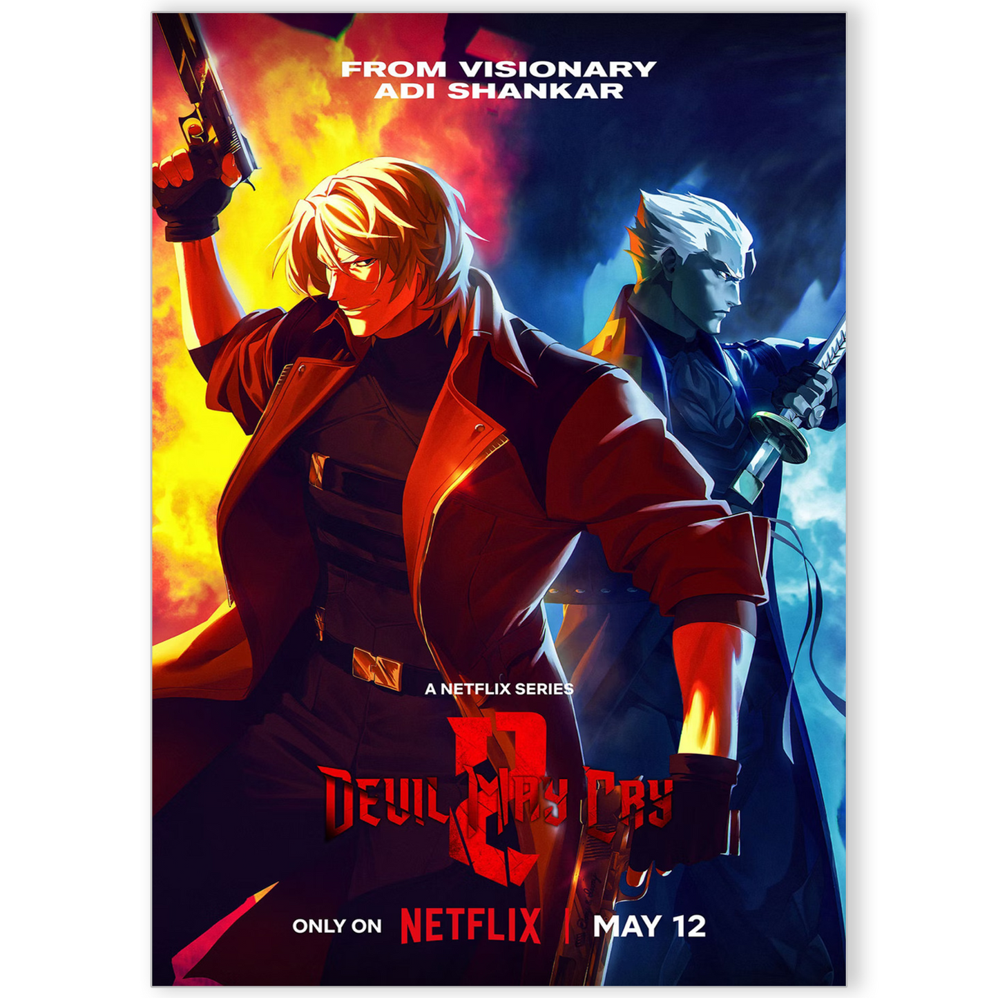 Devil May Cry TV Series Poster Season 2 Poster Bedroom Decor For DMC Fan