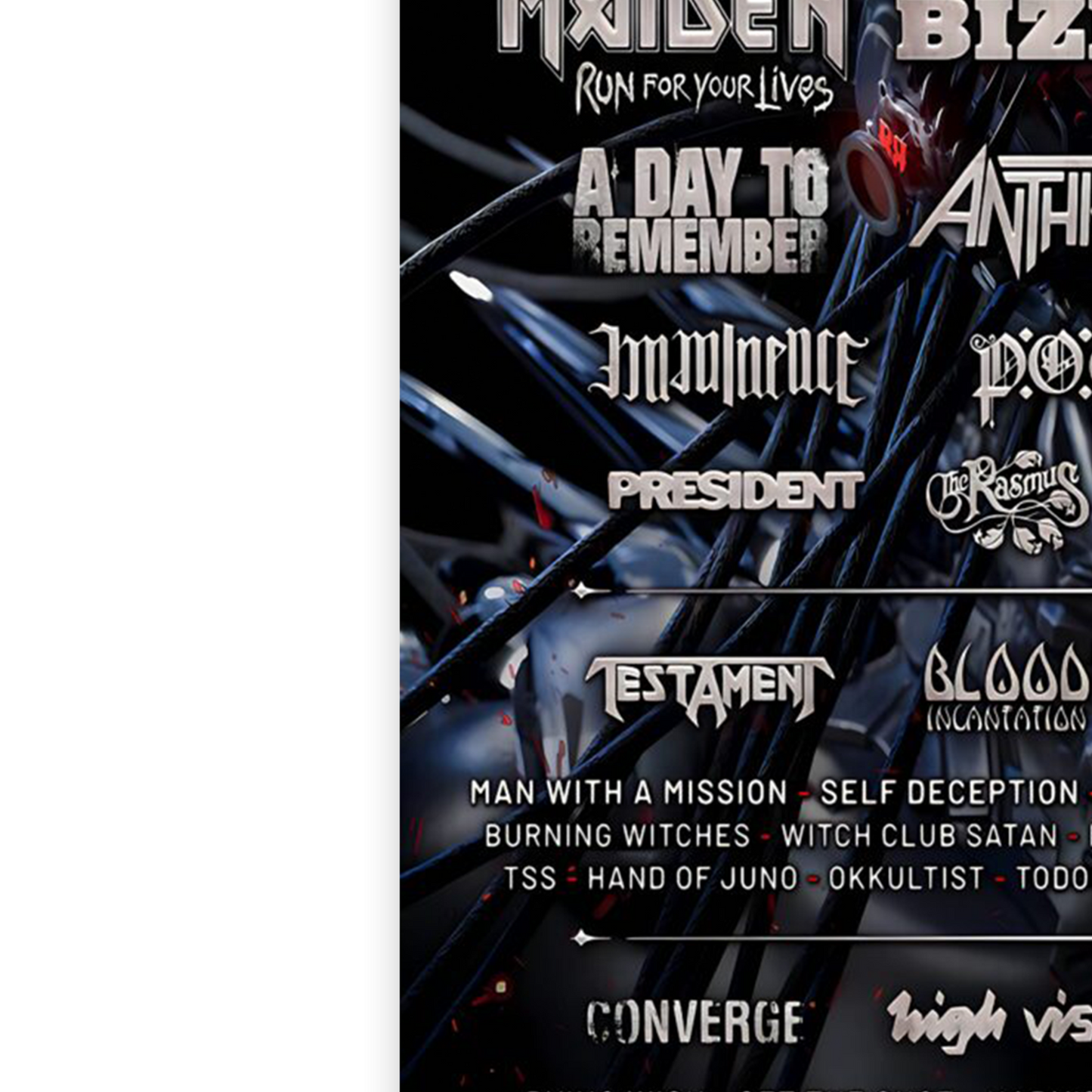 Resurrection Festival 2026 Music Line-up For Music Poster A5-A3 Concert Rock