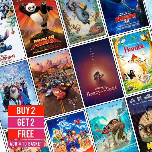 Disney Movie Pixar Kids Animated Film Prints Wall Art Posters A5 A4 A3 Print